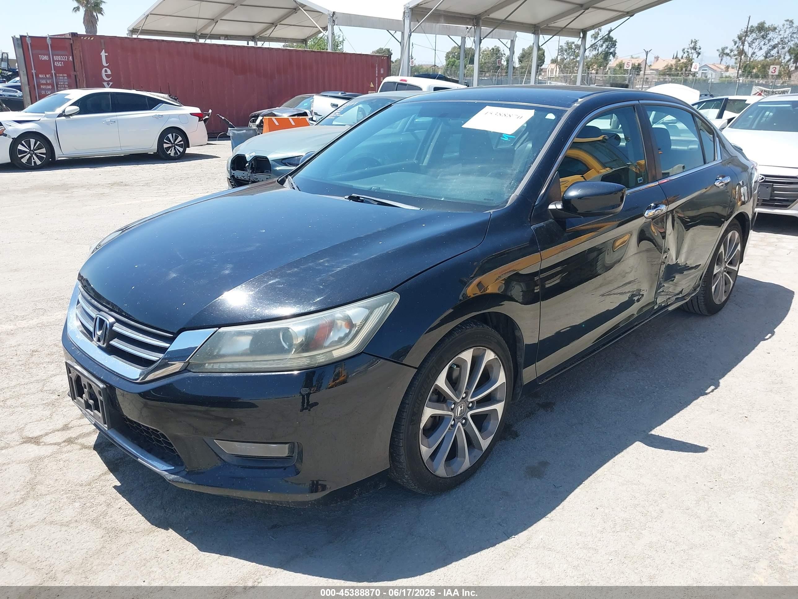 2015 Honda Accord Sport Gray vin: 1HGCR2F55FA155276