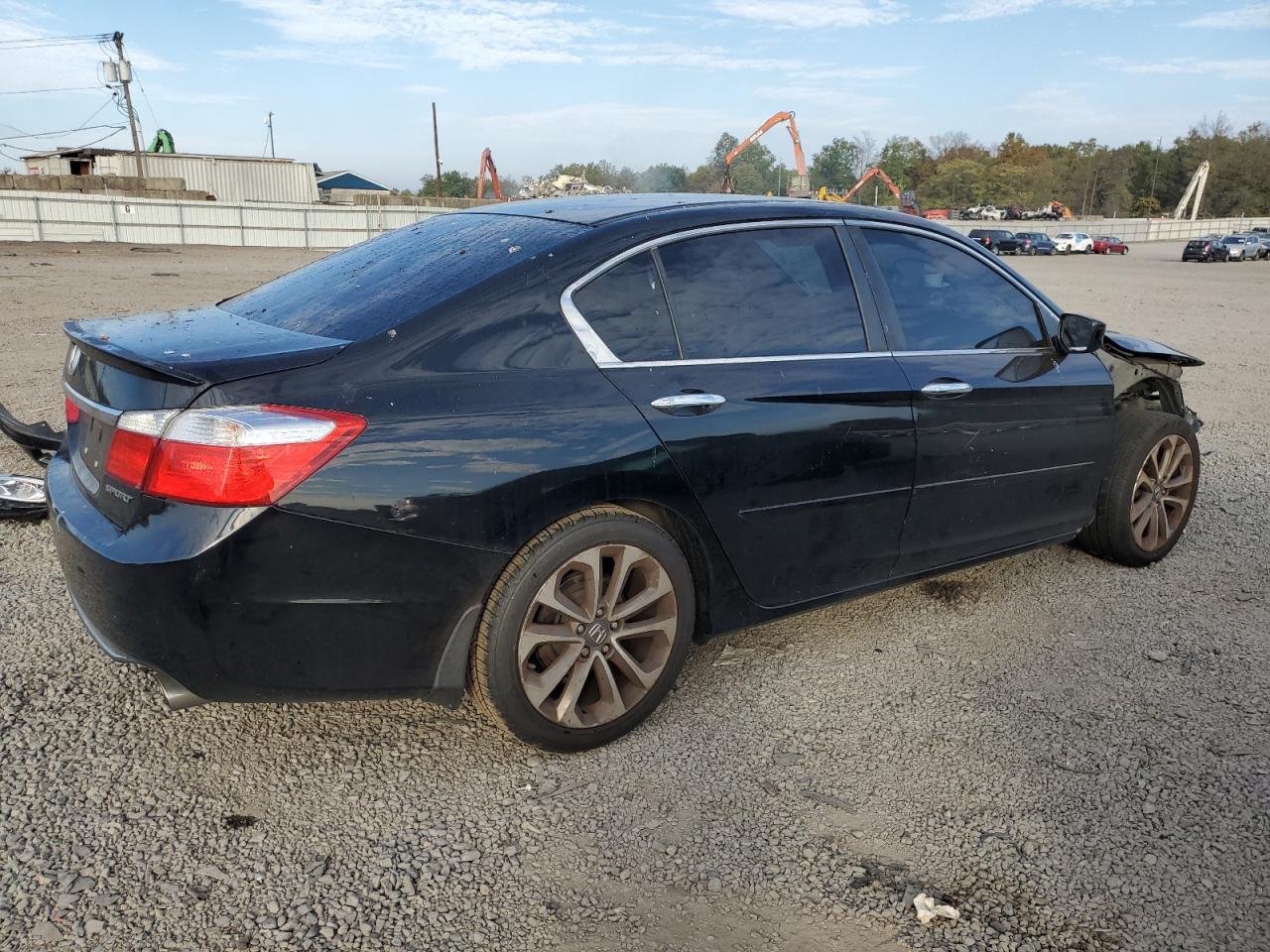 2015 Honda Accord Sport Черный vin: 1HGCR2F55FA170652