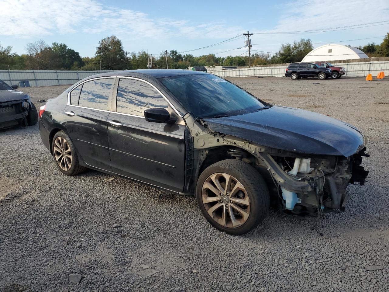 2015 Honda Accord Sport Черный vin: 1HGCR2F55FA170652