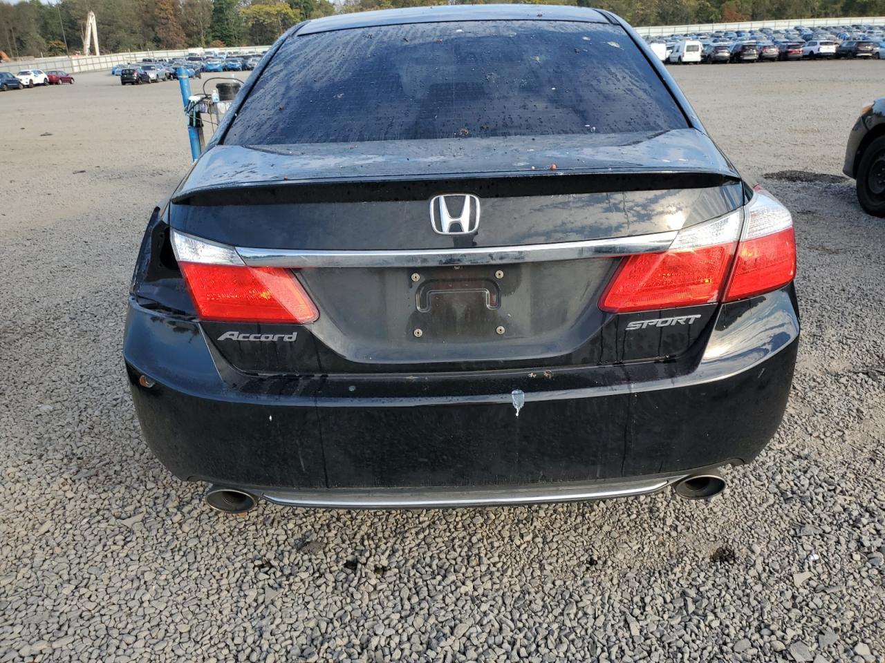 2015 Honda Accord Sport Черный vin: 1HGCR2F55FA170652