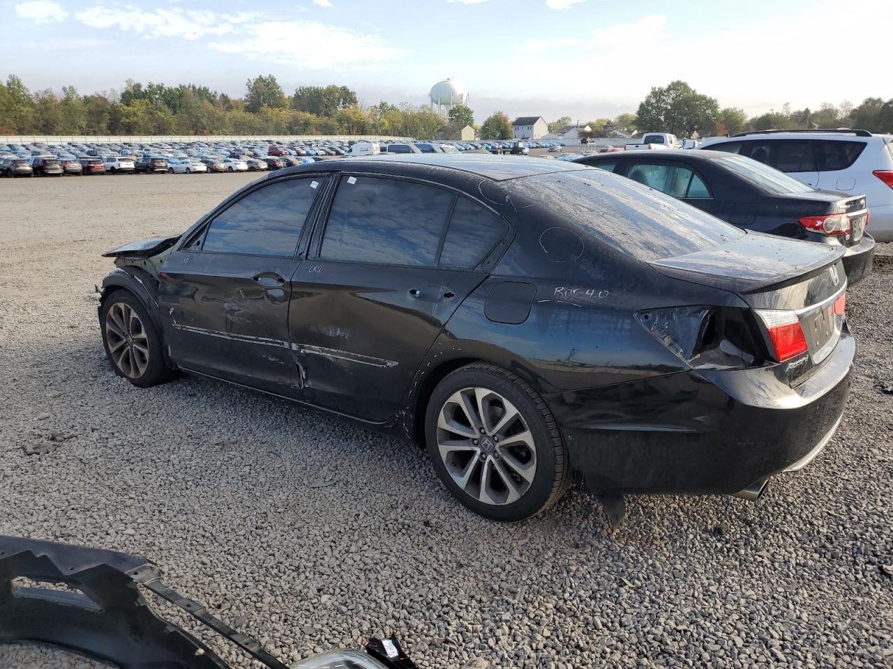 2015 Honda Accord Sport Черный vin: 1HGCR2F55FA170652