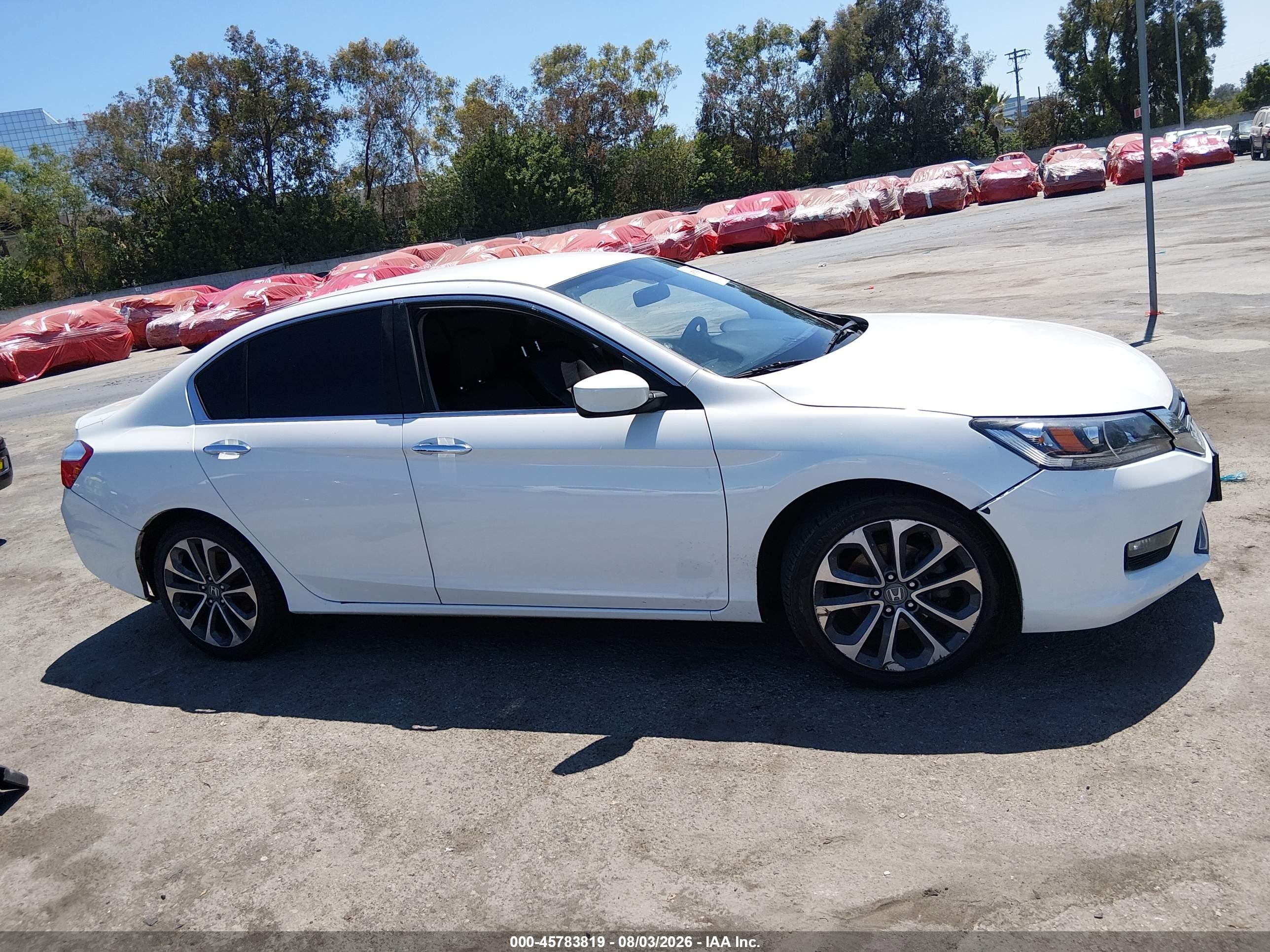 2015 Honda Accord Sport Белый vin: 1HGCR2F55FA189315