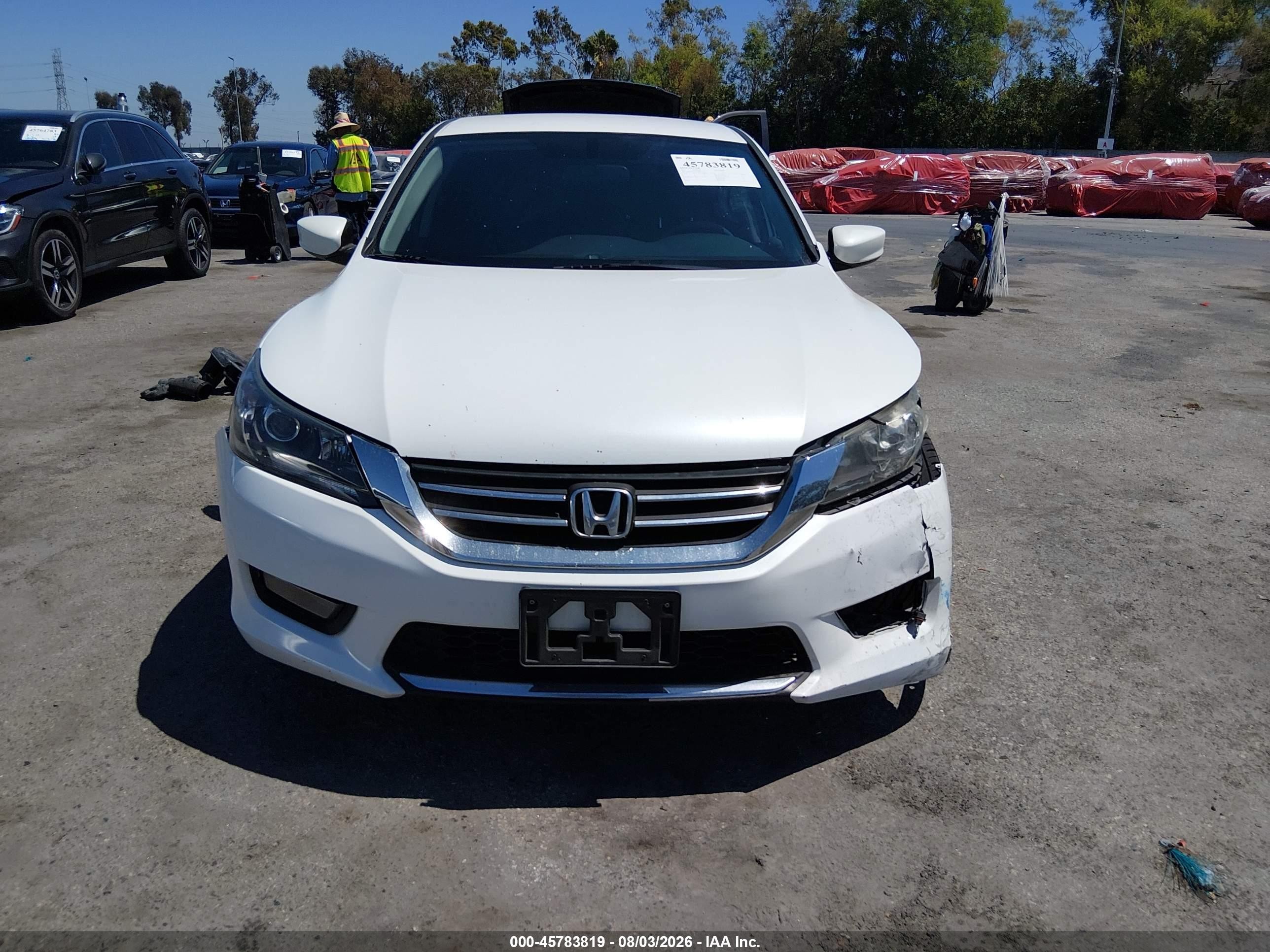 2015 Honda Accord Sport Белый vin: 1HGCR2F55FA189315