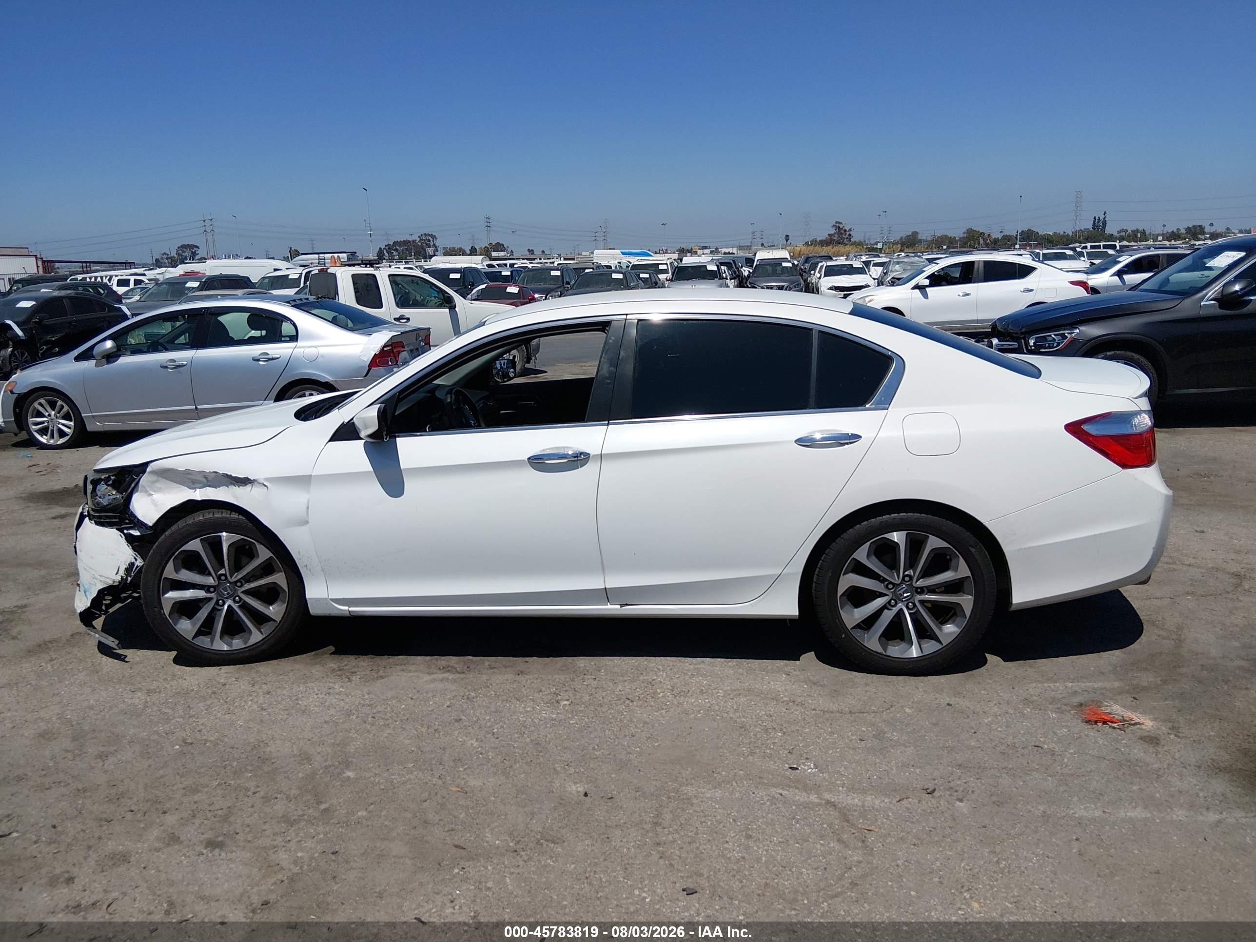 2015 Honda Accord Sport Белый vin: 1HGCR2F55FA189315