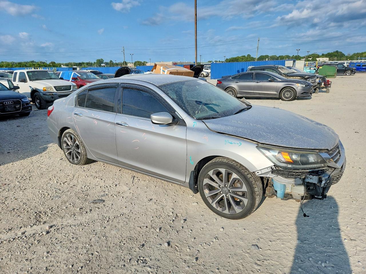 2015 Honda Accord Sport Silver vin: 1HGCR2F55FA191713
