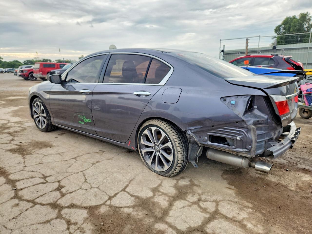 2015 Honda Accord Sport Gray vin: 1HGCR2F55FA230705