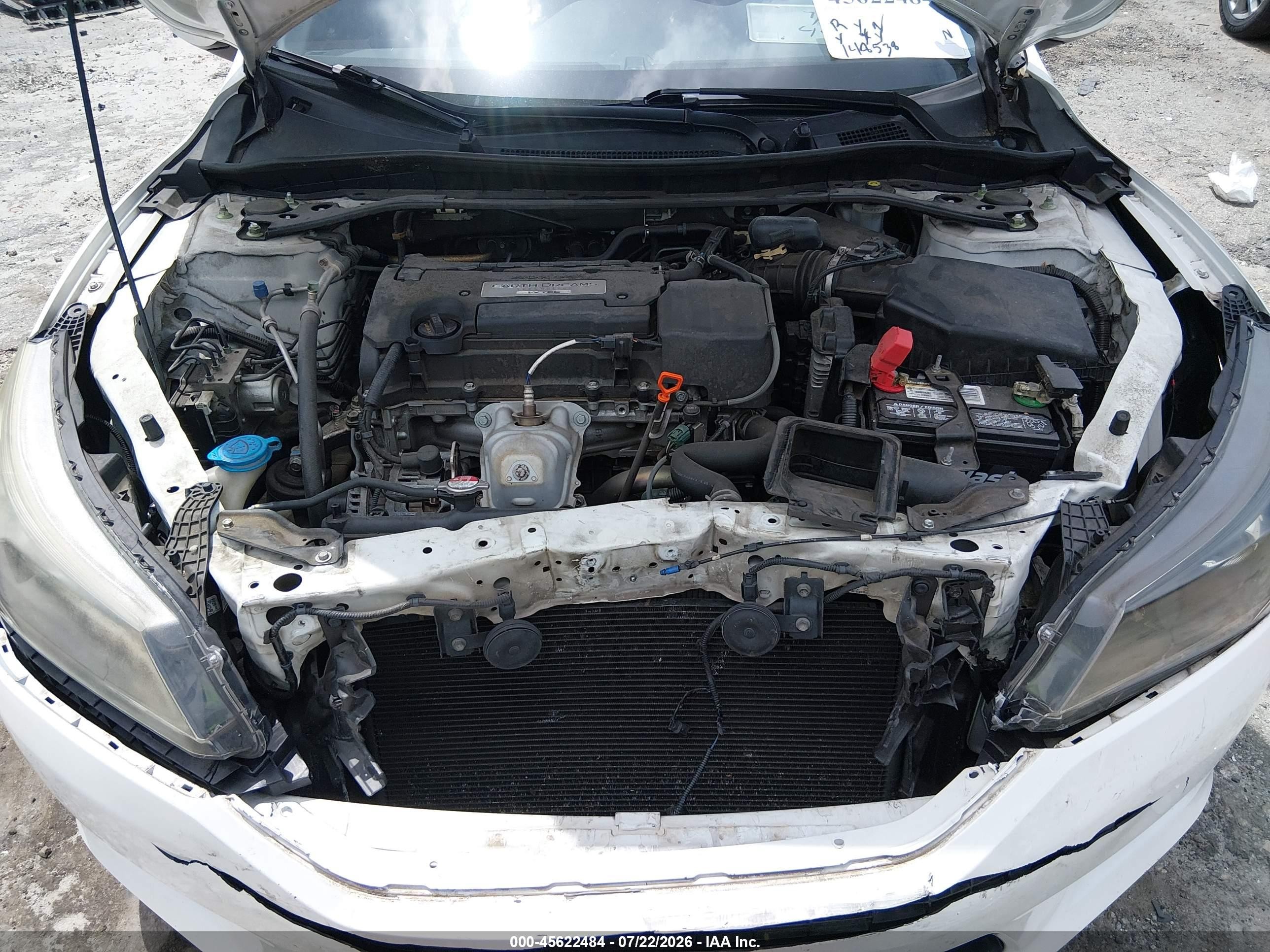 2015 Honda Accord Sport White vin: 1HGCR2F55FA234740