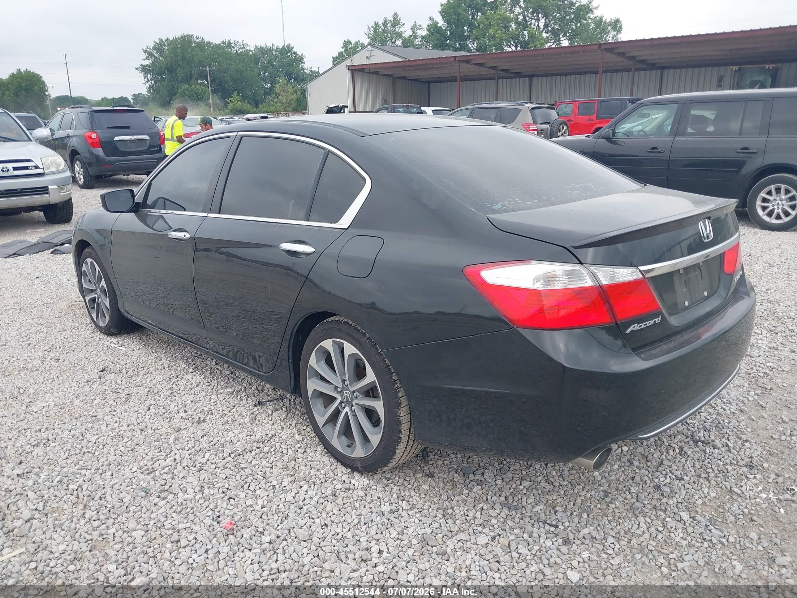 2015 Honda Accord Sport Black vin: 1HGCR2F55FA237086