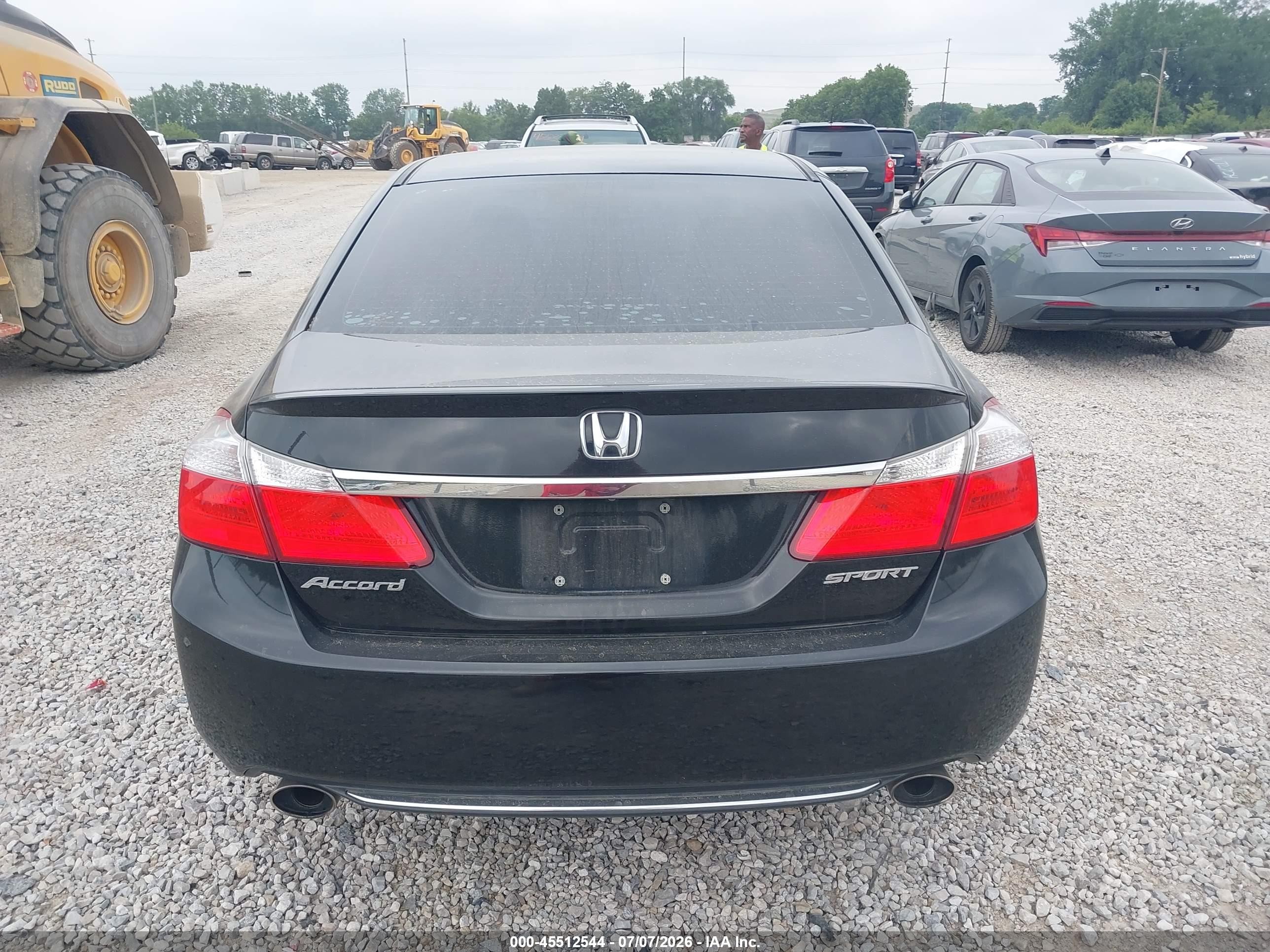 2015 Honda Accord Sport Black vin: 1HGCR2F55FA237086