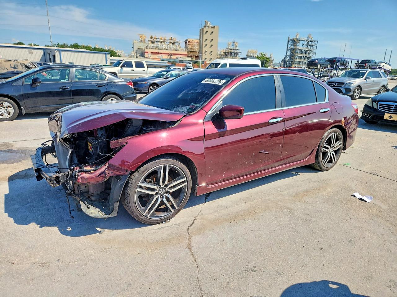 2017 Honda Accord Sport Burgundy vin: 1HGCR2F55HA133507