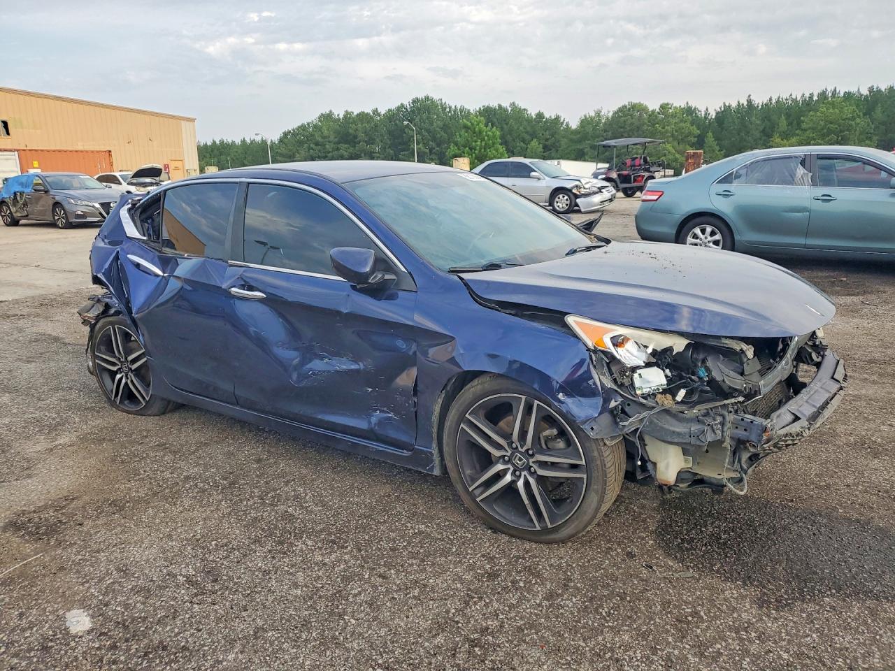 2017 Honda Accord Sport Blue vin: 1HGCR2F55HA216290