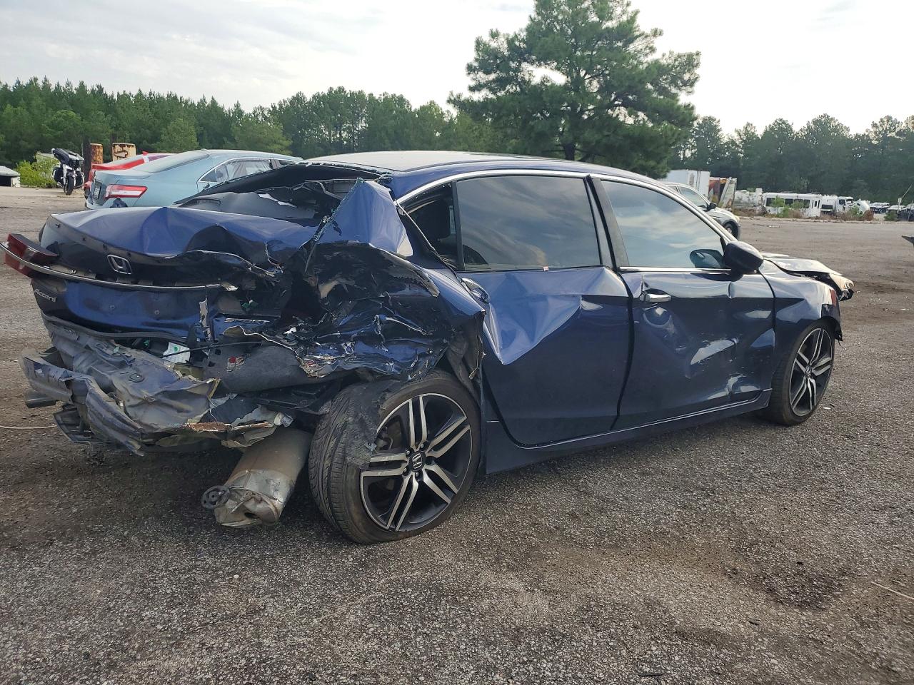 2017 Honda Accord Sport Blue vin: 1HGCR2F55HA216290