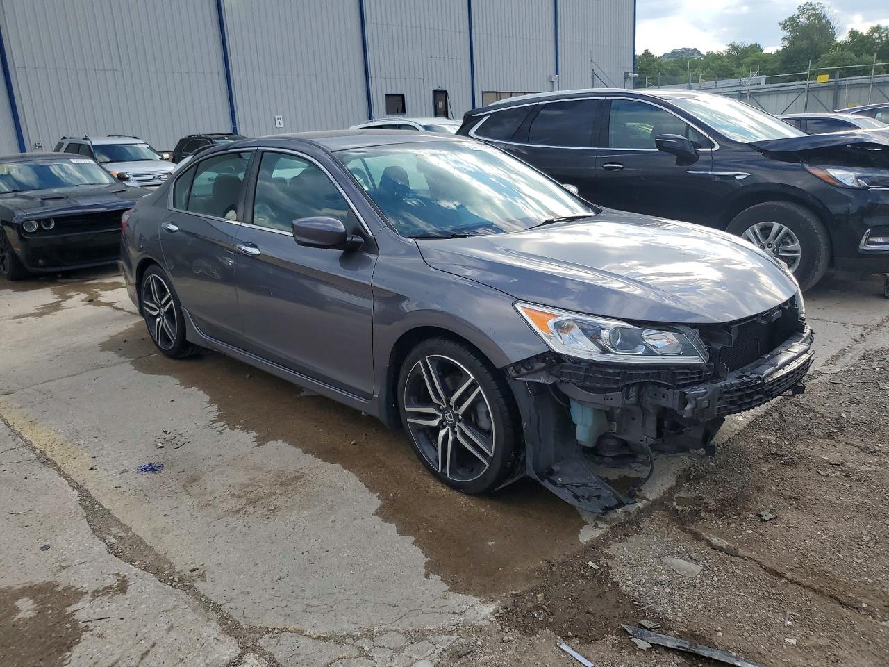 2017 Honda Accord Sport Серый vin: 1HGCR2F55HA273766