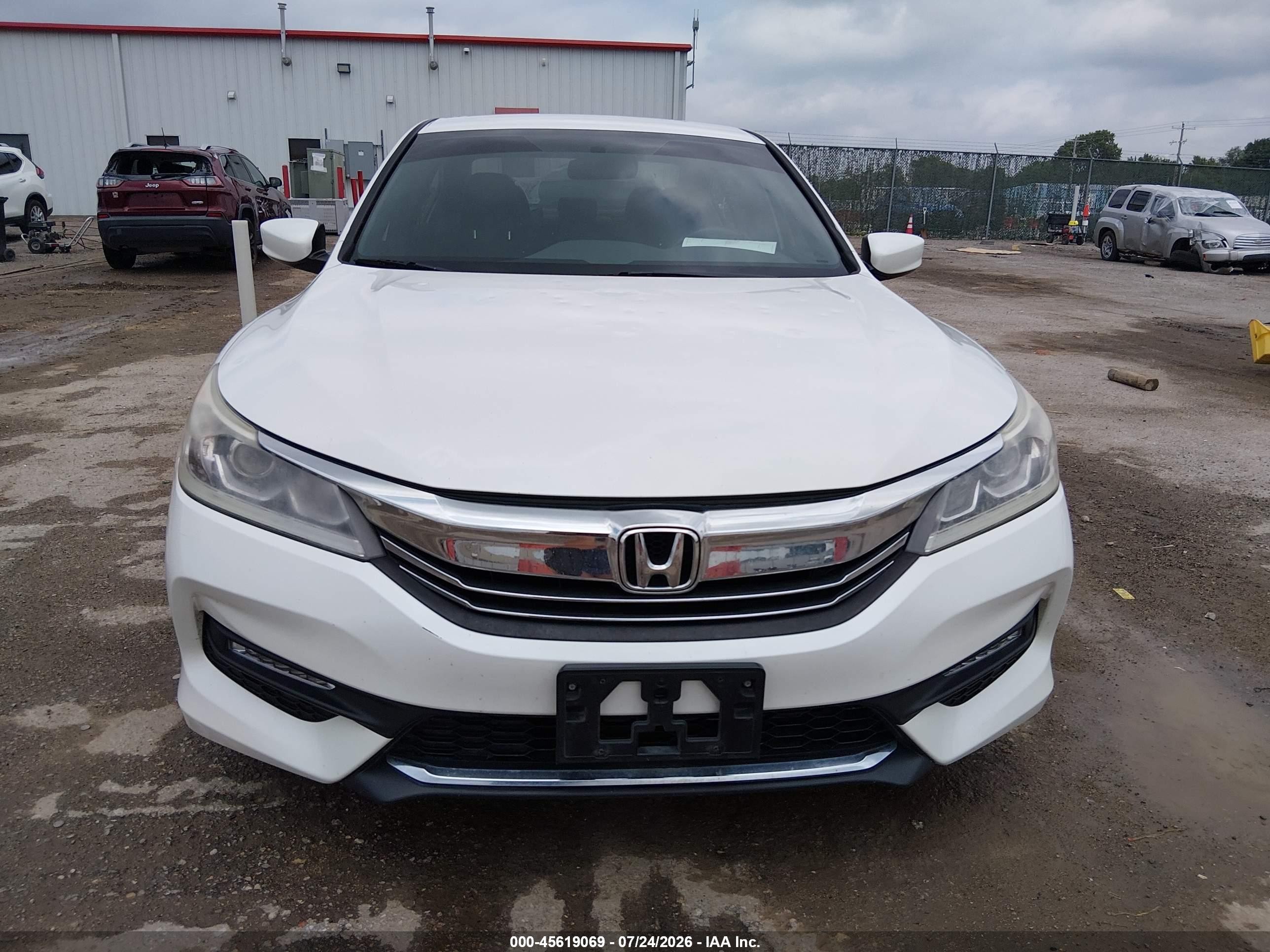 2017 Honda Accord Sport White vin: 1HGCR2F55HA289126