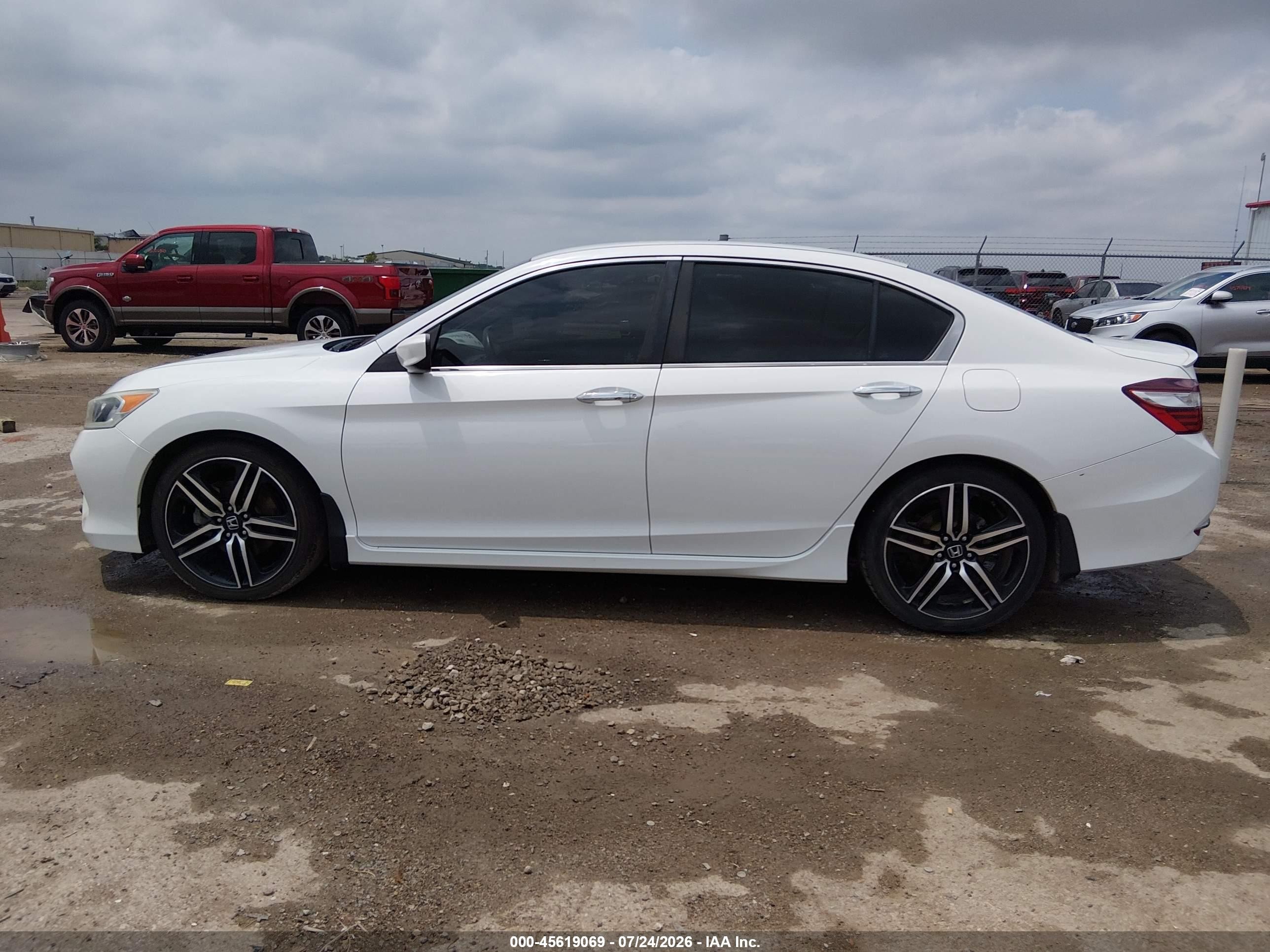 2017 Honda Accord Sport White vin: 1HGCR2F55HA289126