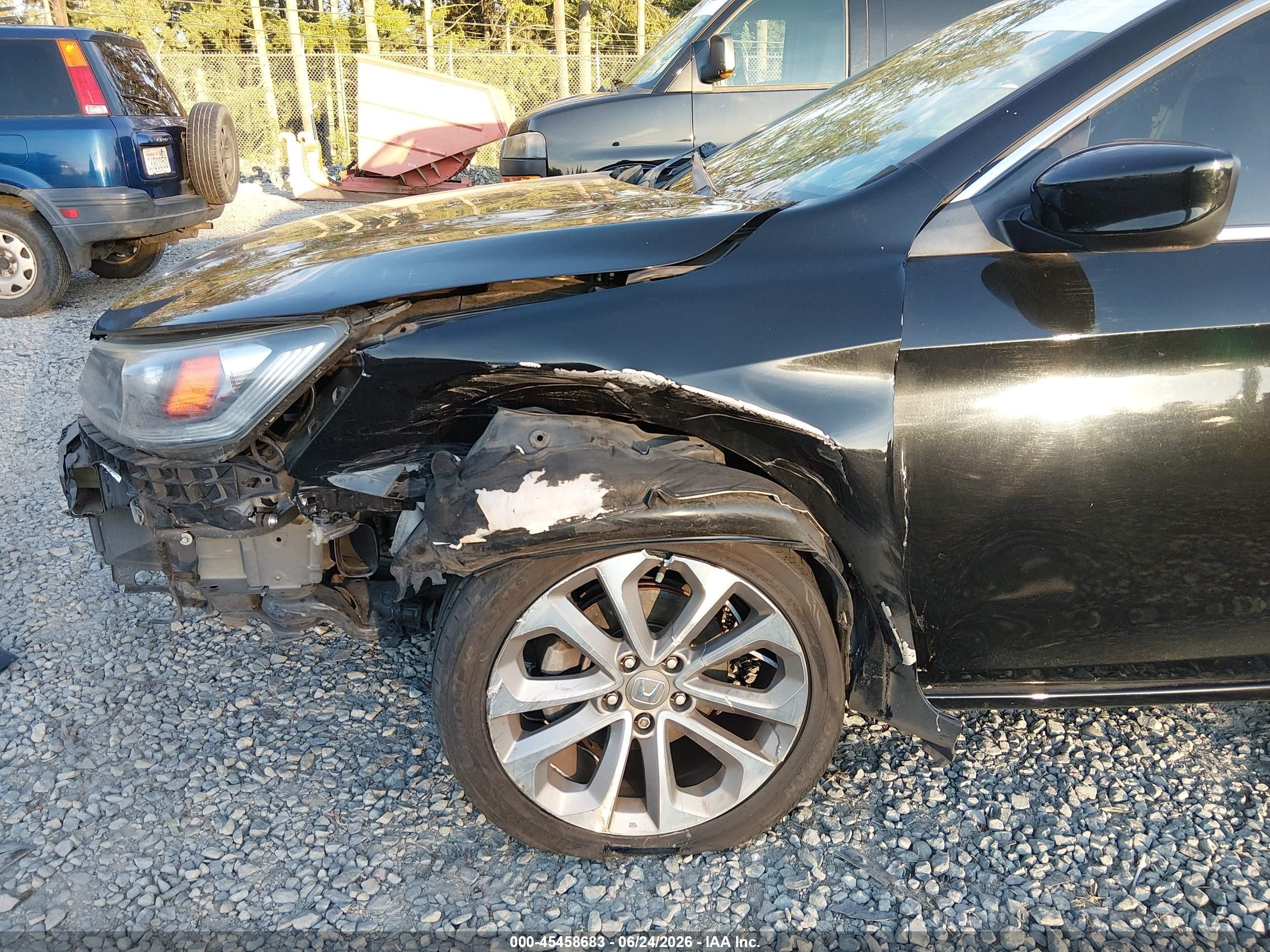 2013 Honda Accord Sport Черный vin: 1HGCR2F56DA000703
