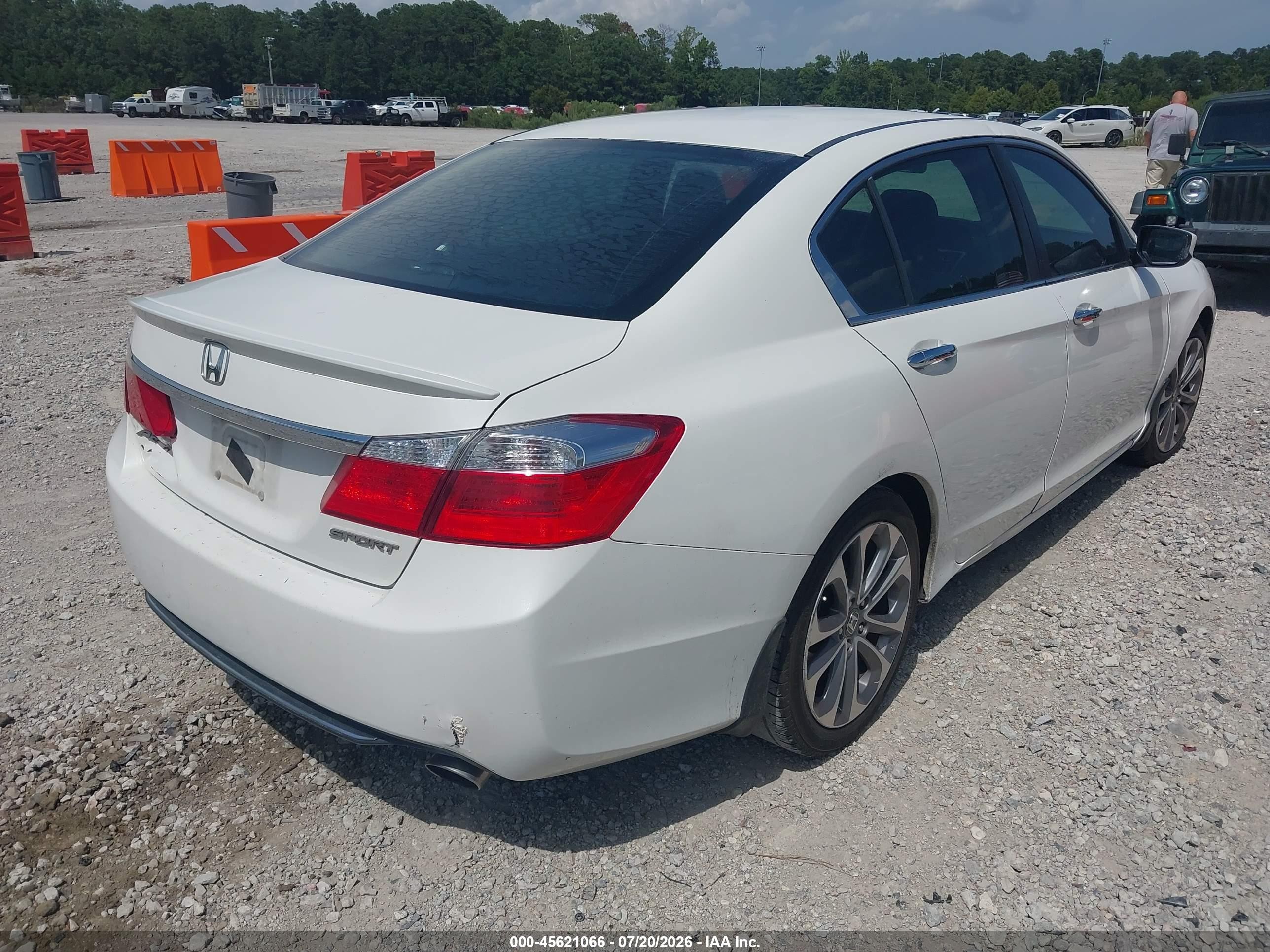 2013 Honda Accord Sport Белый vin: 1HGCR2F56DA031014