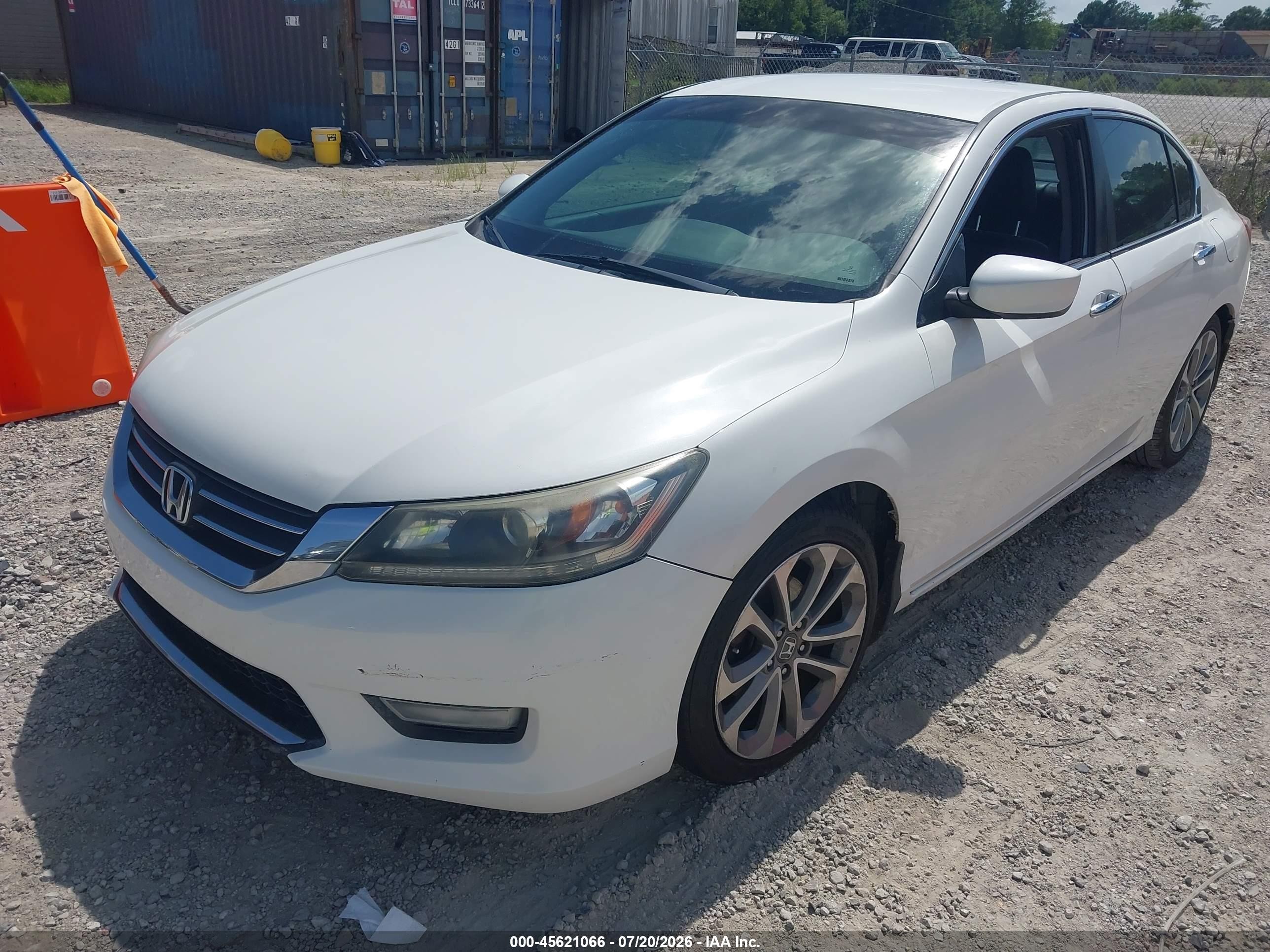 2013 Honda Accord Sport Белый vin: 1HGCR2F56DA031014