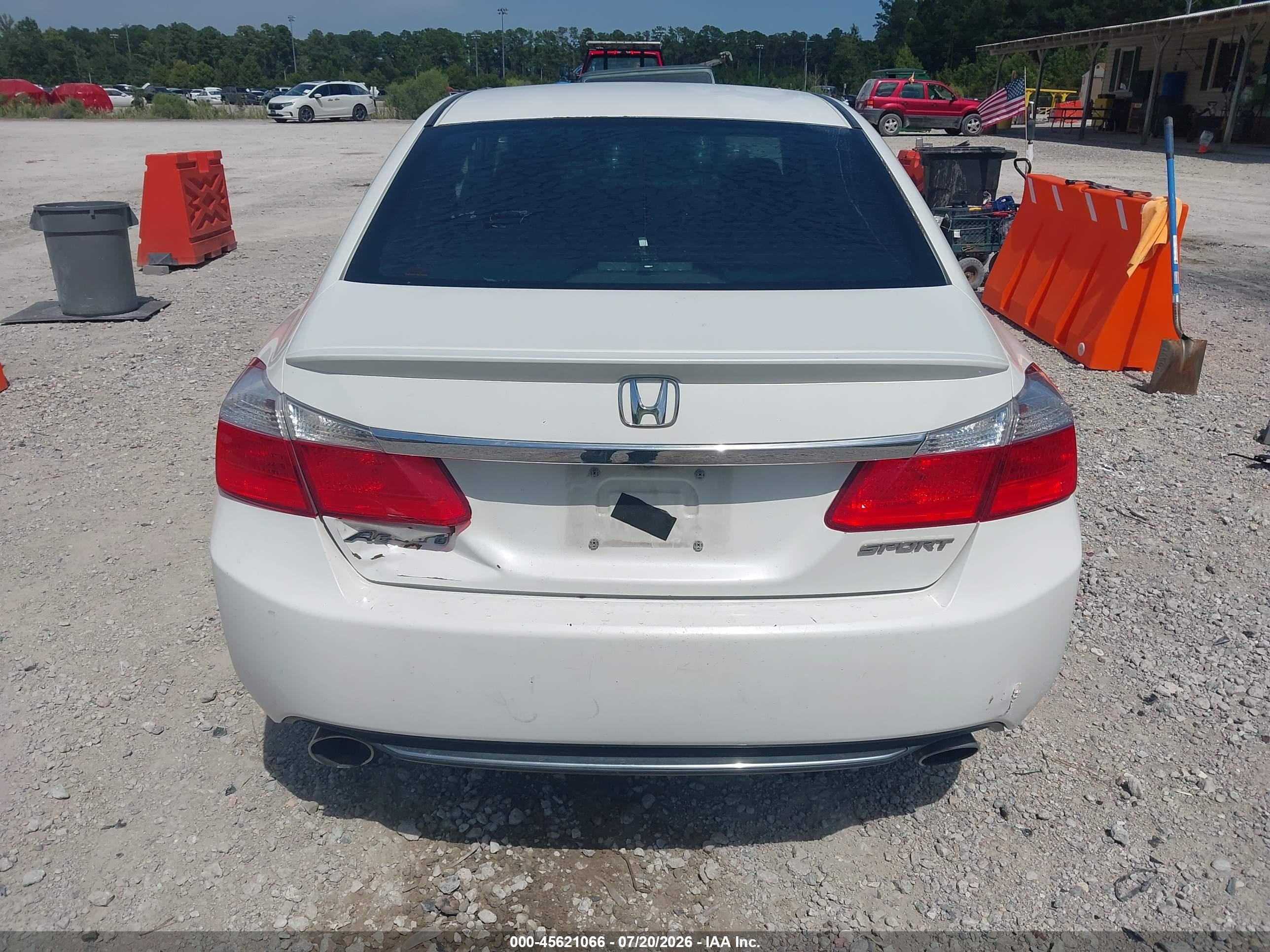 2013 Honda Accord Sport Белый vin: 1HGCR2F56DA031014