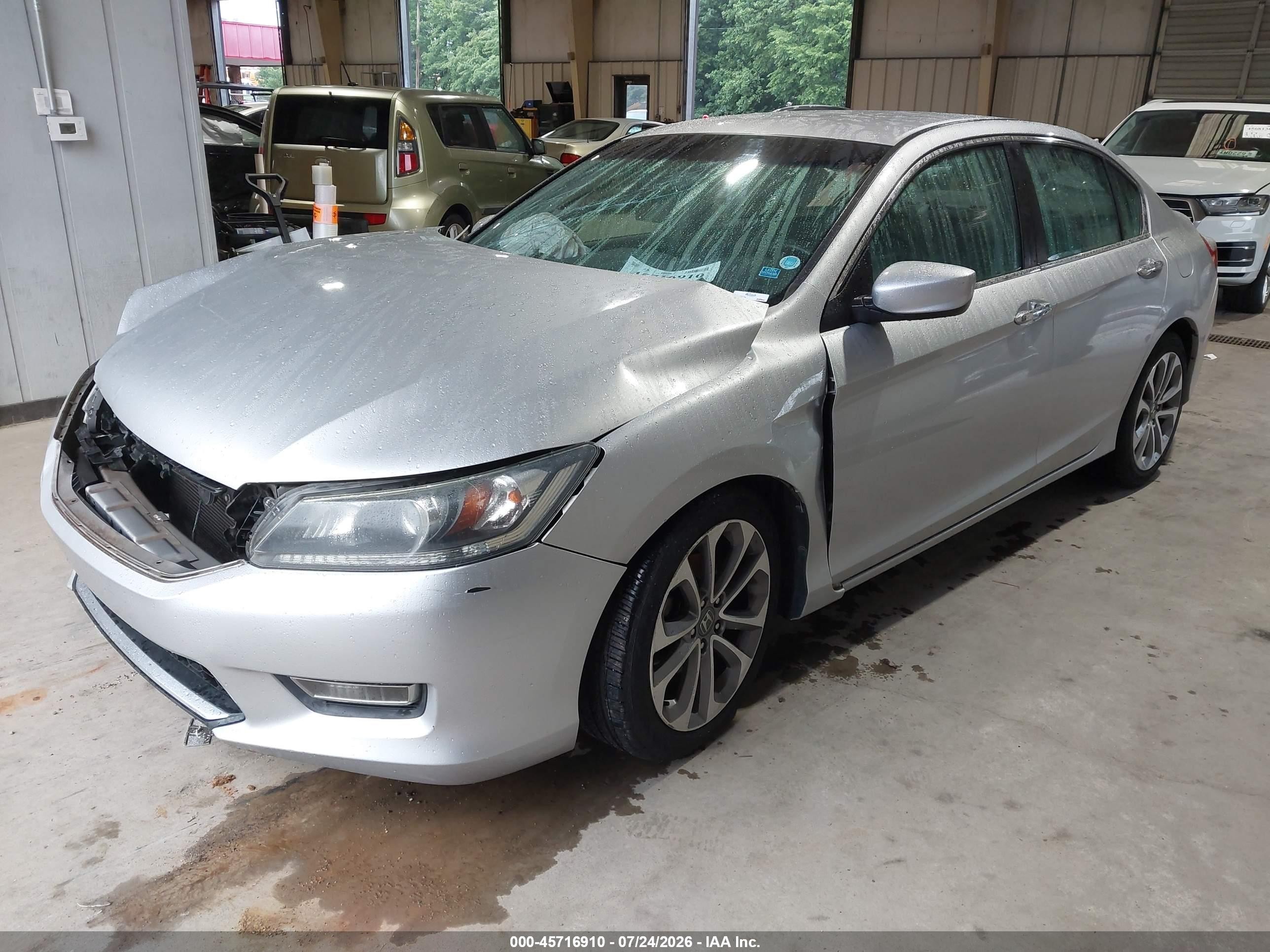 2013 Honda Accord Sport Серебряный vin: 1HGCR2F56DA036259