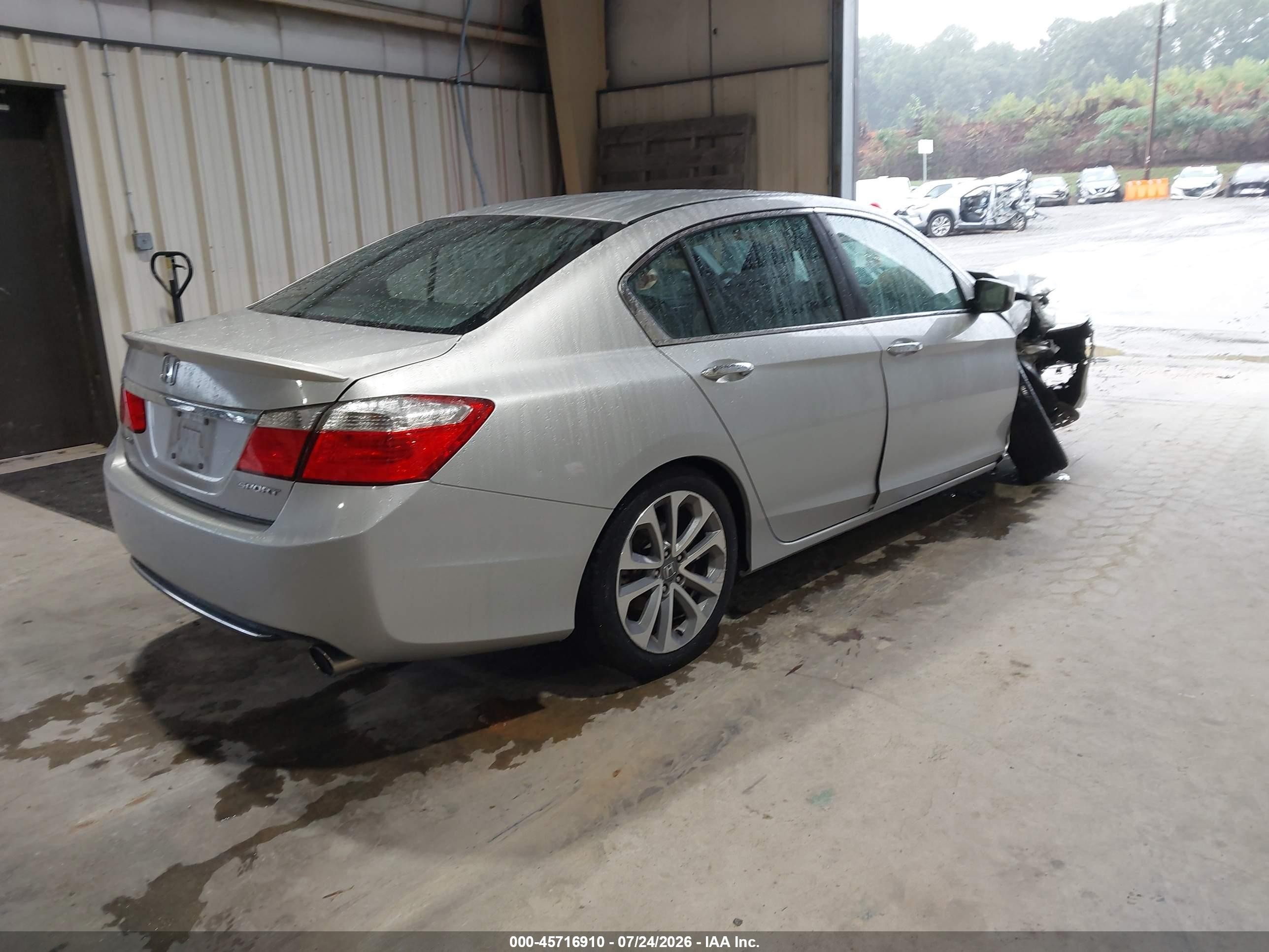2013 Honda Accord Sport Серебряный vin: 1HGCR2F56DA036259