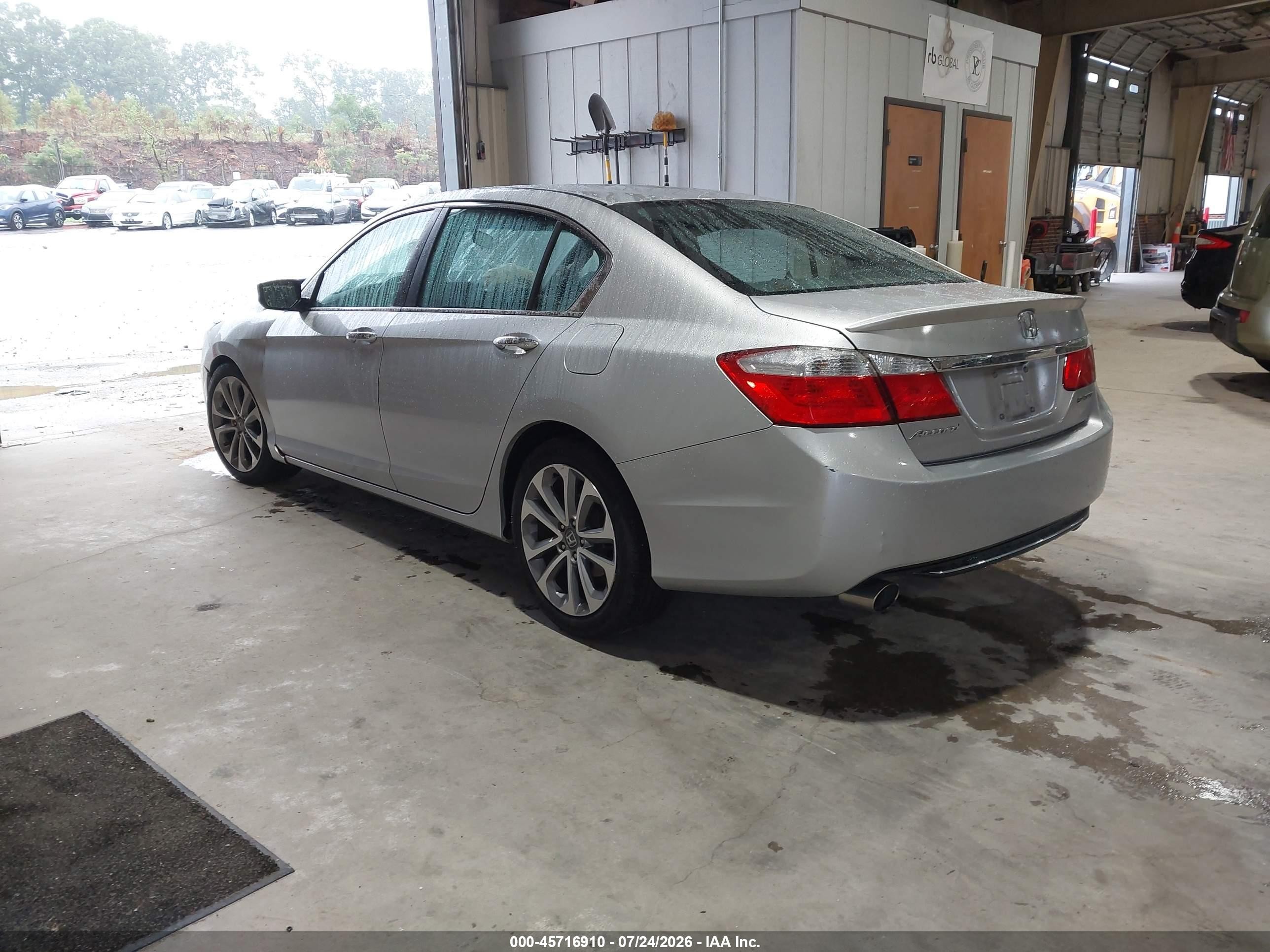 2013 Honda Accord Sport Серебряный vin: 1HGCR2F56DA036259