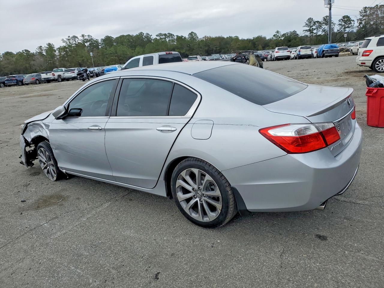 2013 Honda Accord Sport Silver vin: 1HGCR2F56DA044684