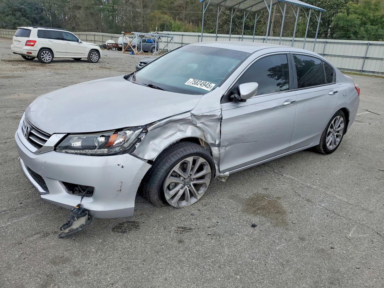 2013 Honda Accord Sport Silver vin: 1HGCR2F56DA044684