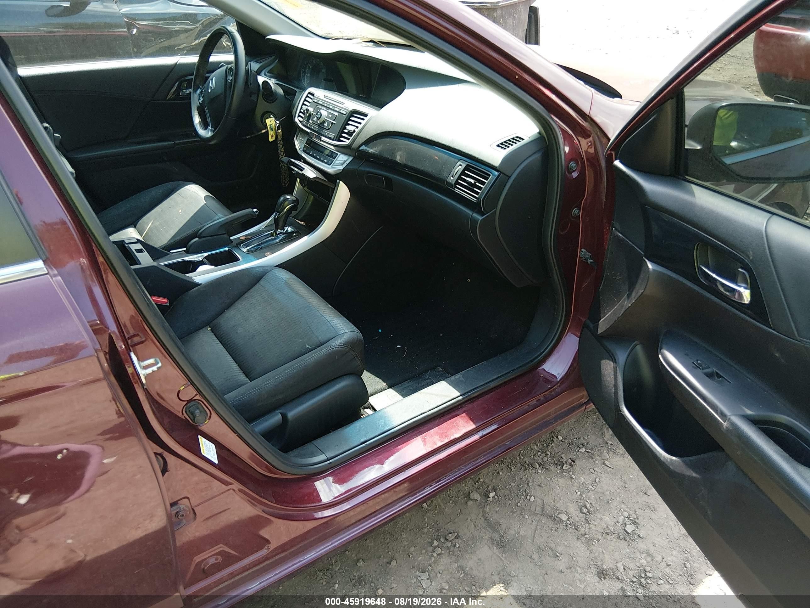 2013 Honda Accord Sport Burgundy vin: 1HGCR2F56DA059802