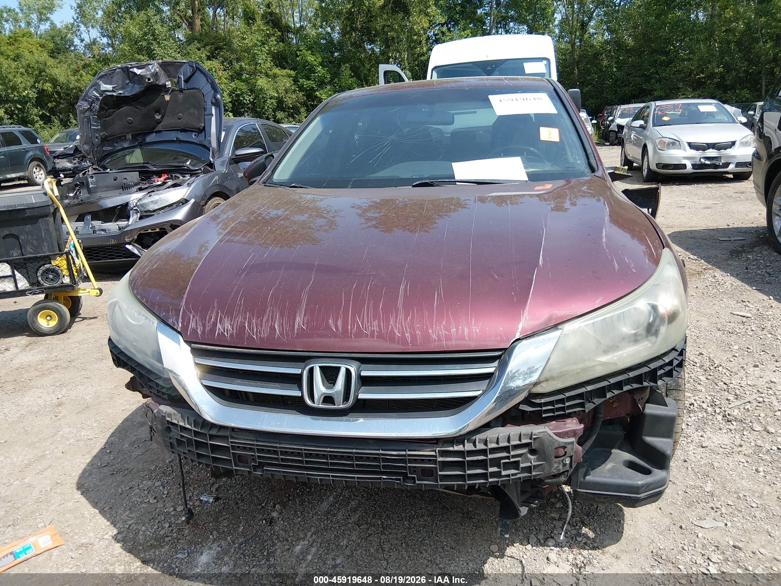 2013 Honda Accord Sport Burgundy vin: 1HGCR2F56DA059802