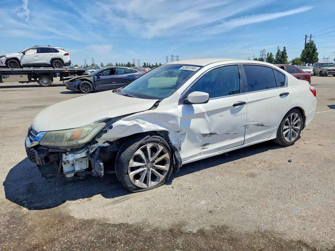 2013 Honda Accord Sport White vin: 1HGCR2F56DA068029