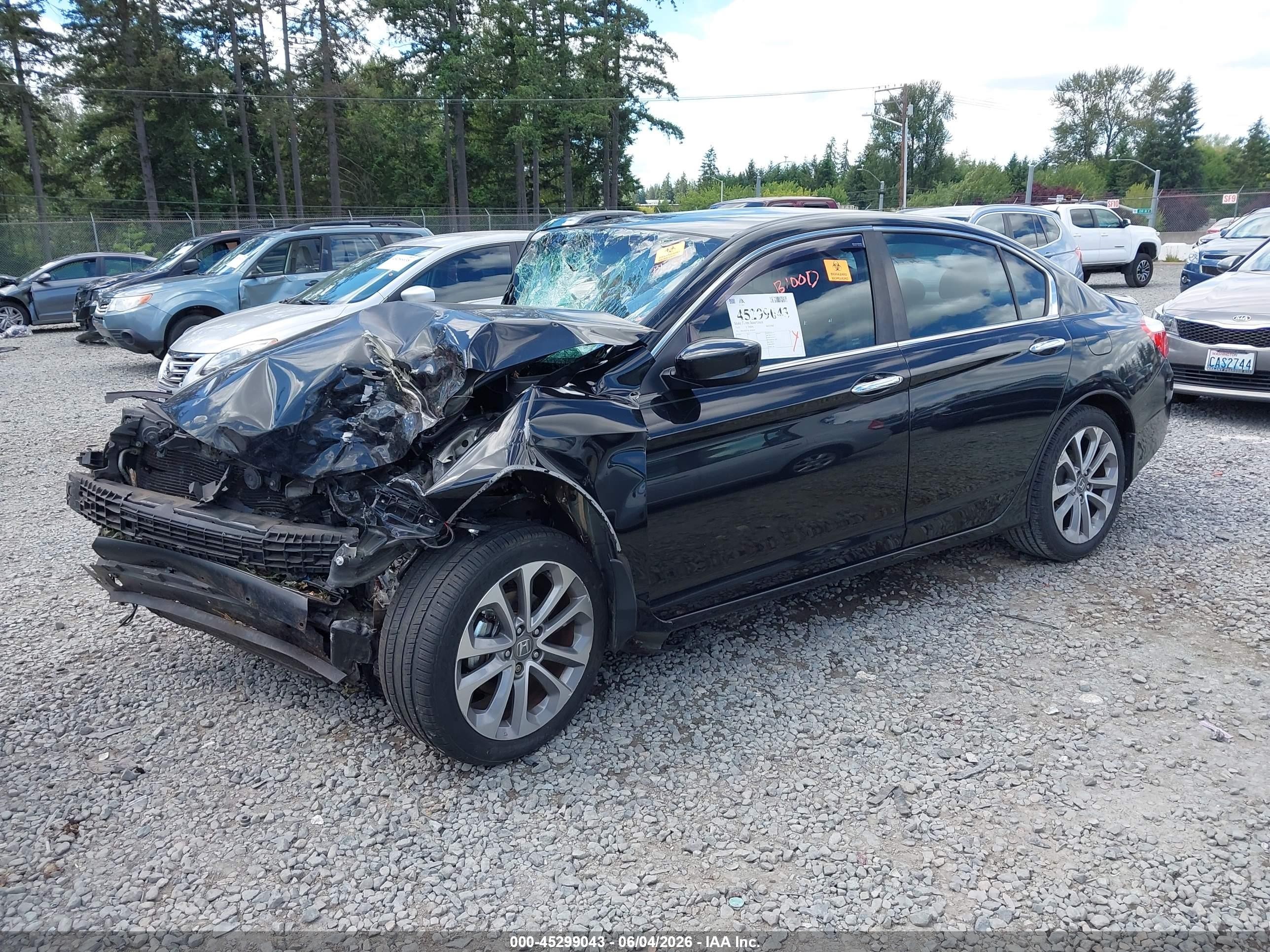 2013 Honda Accord Sport Black vin: 1HGCR2F56DA078219