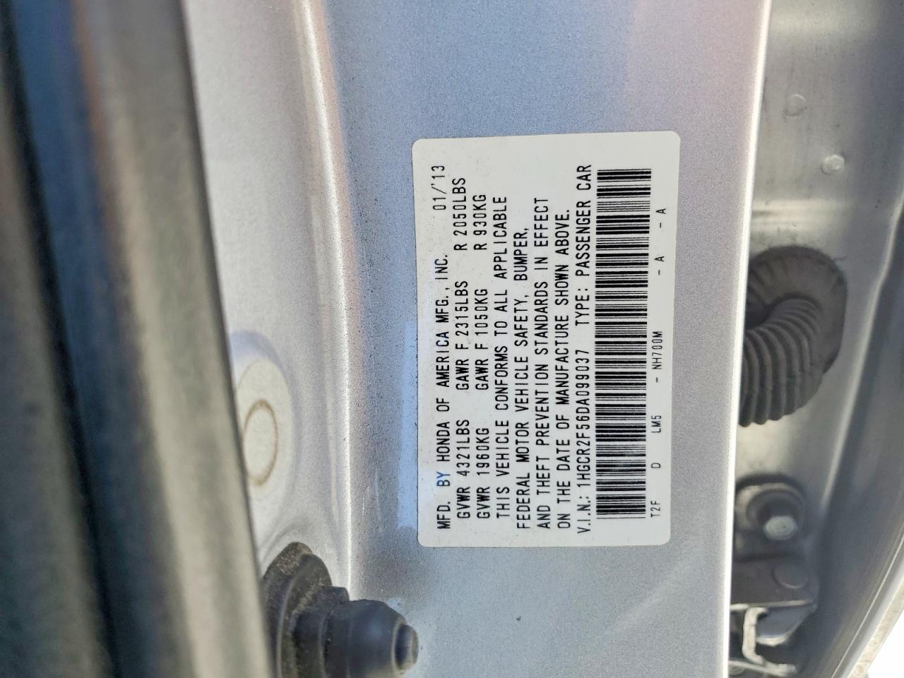 2013 Honda Accord Sport Silver vin: 1HGCR2F56DA099037