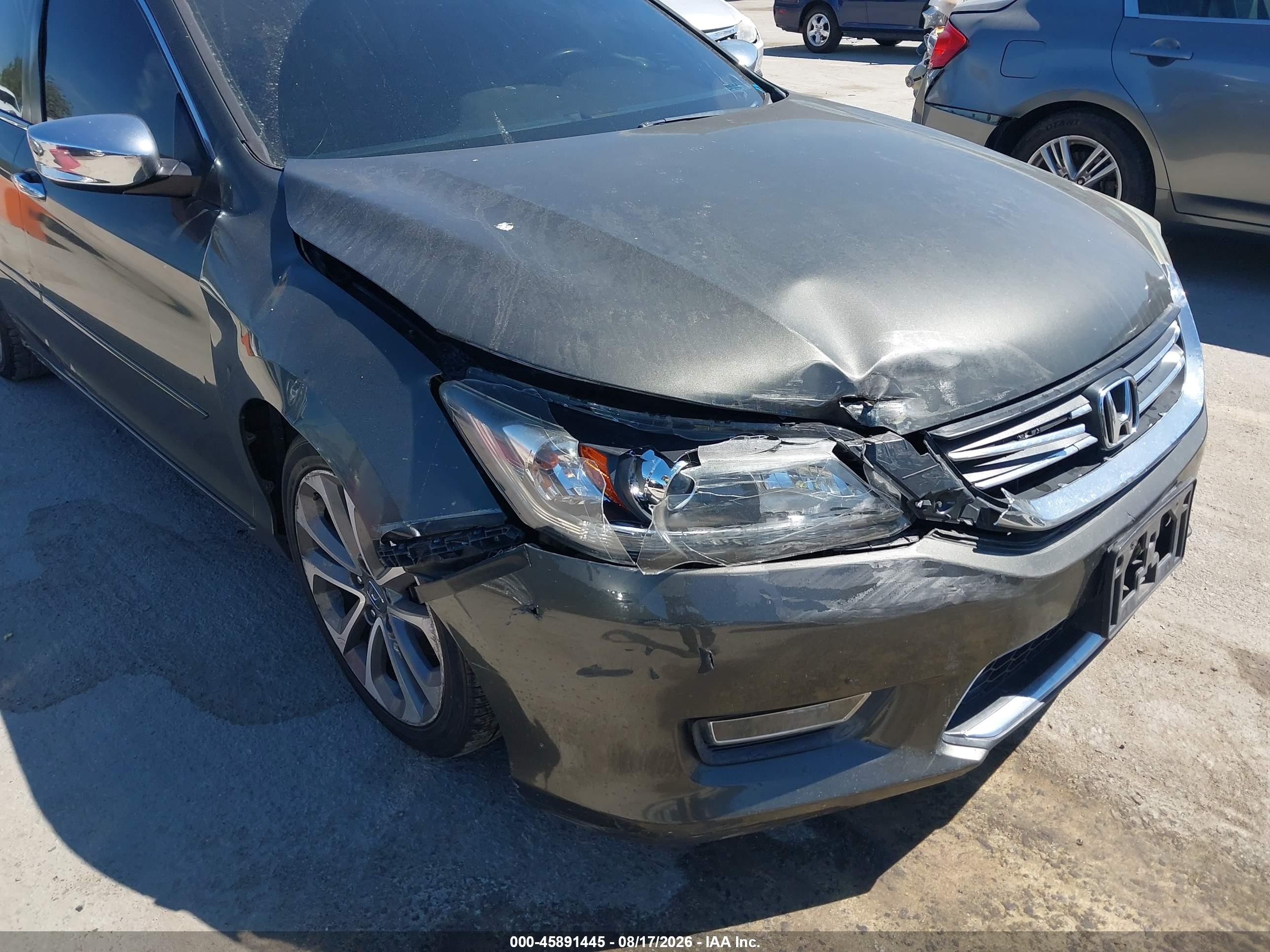 2013 Honda Accord Sport Gray vin: 1HGCR2F56DA124308