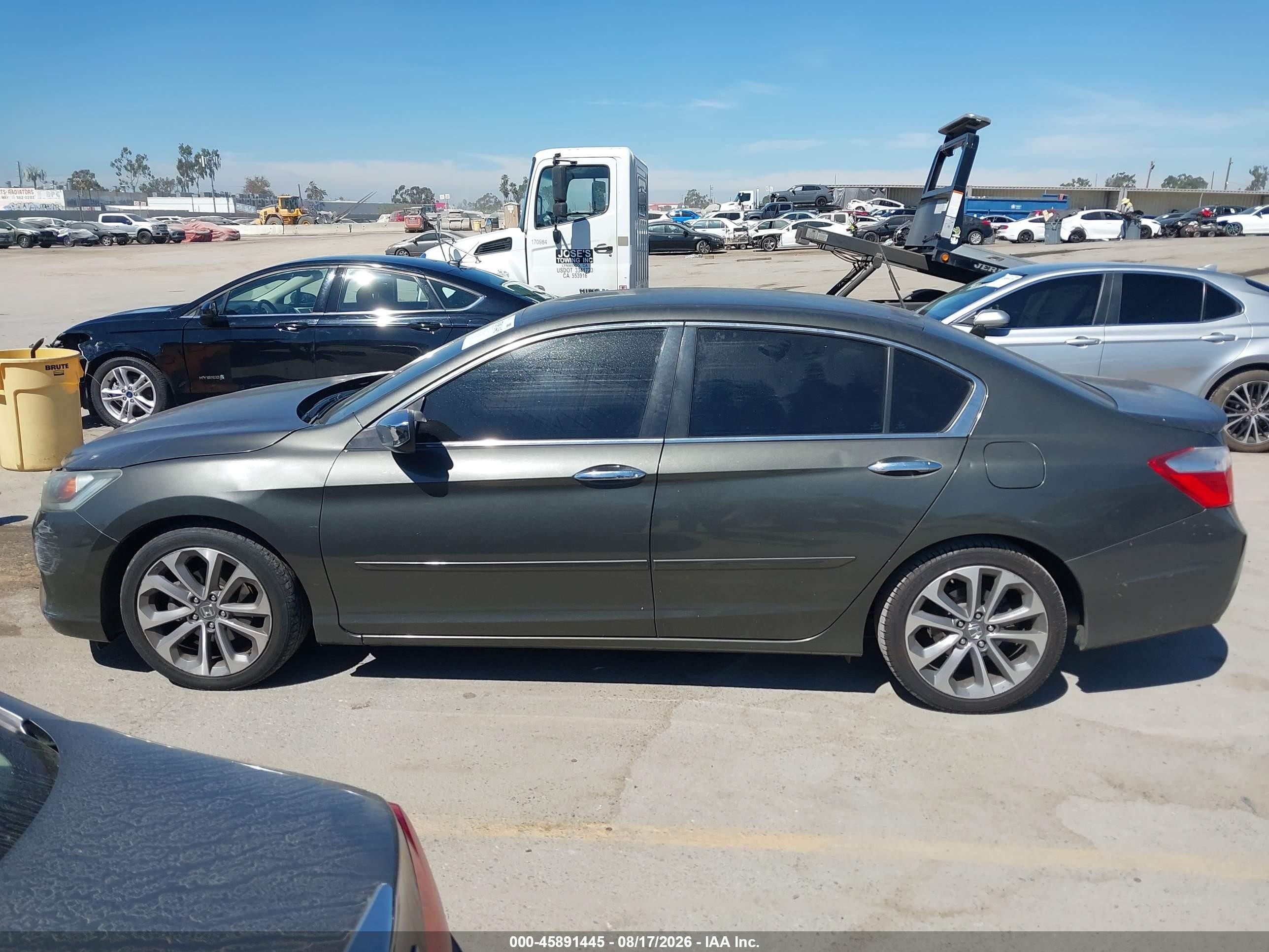 2013 Honda Accord Sport Gray vin: 1HGCR2F56DA124308