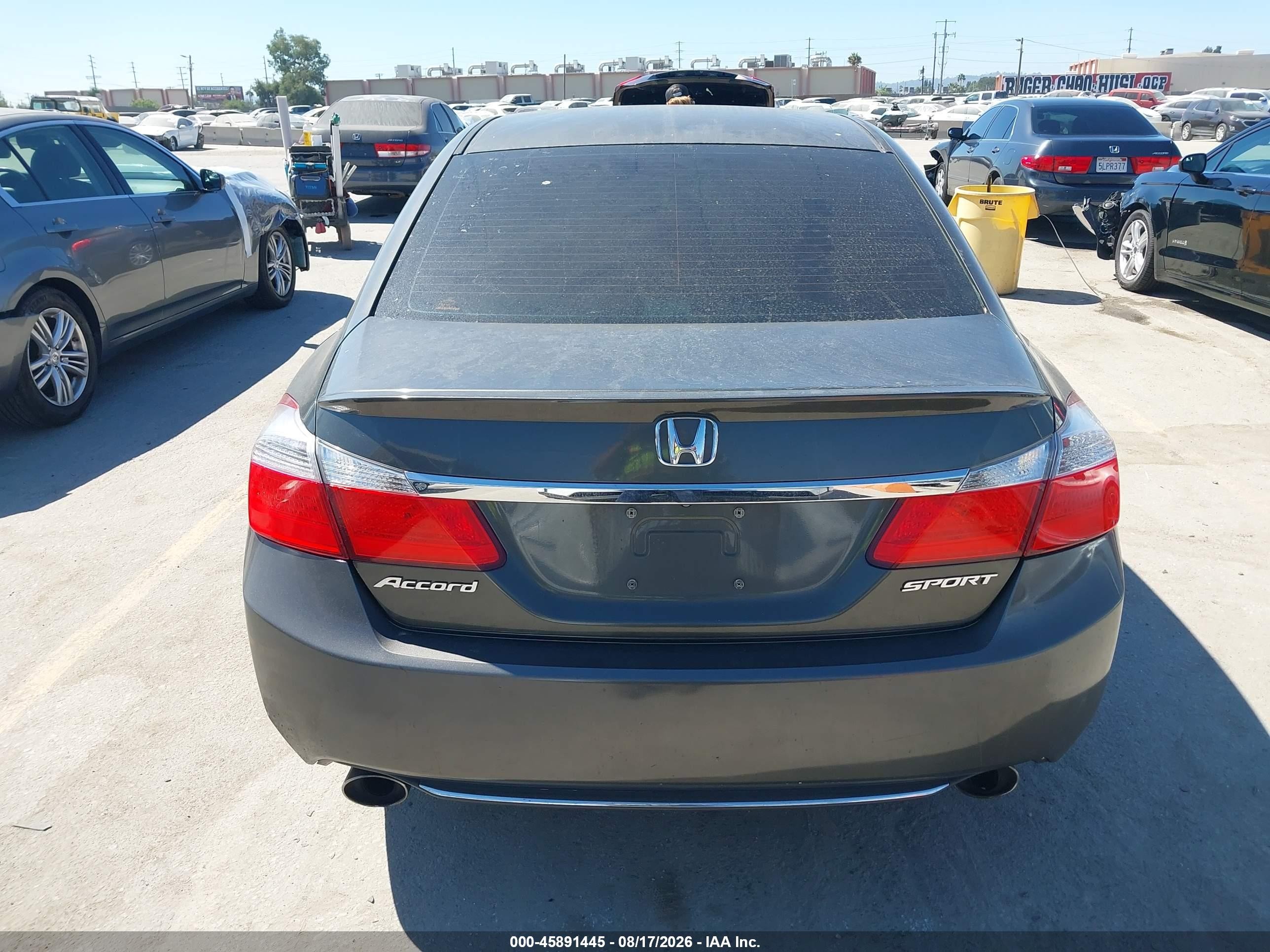 2013 Honda Accord Sport Gray vin: 1HGCR2F56DA124308
