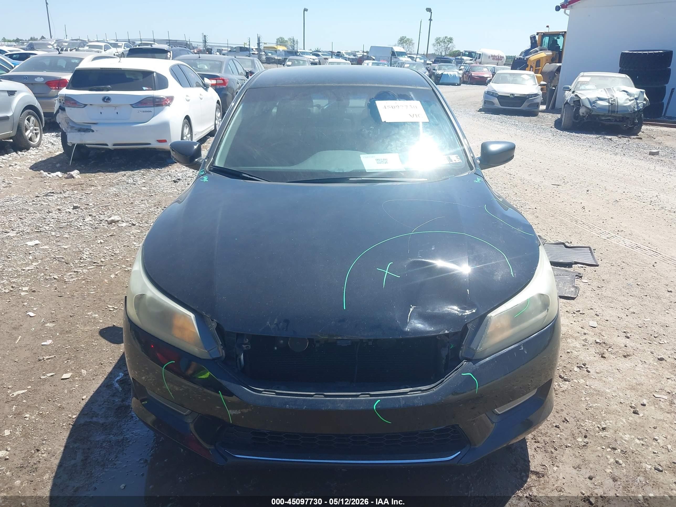 2013 Honda Accord Sport Black vin: 1HGCR2F56DA155607