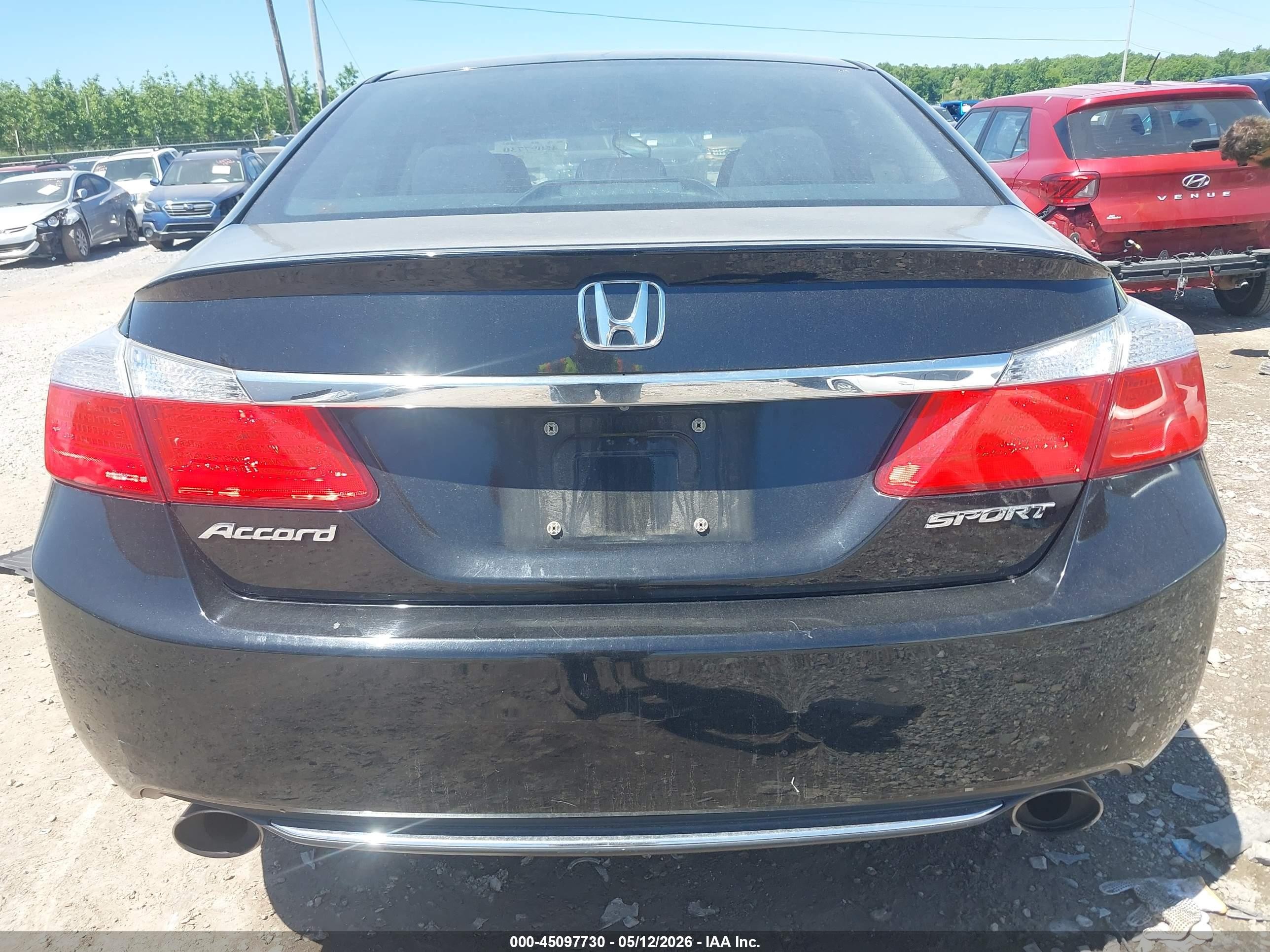 2013 Honda Accord Sport Black vin: 1HGCR2F56DA155607