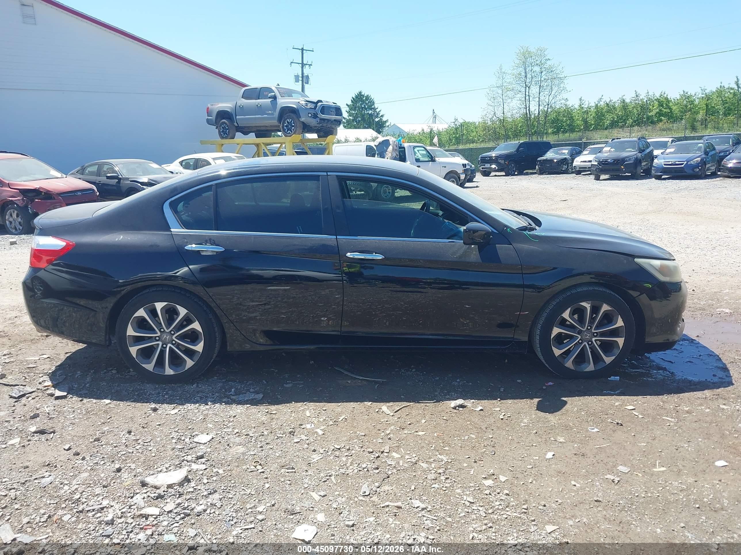 2013 Honda Accord Sport Black vin: 1HGCR2F56DA155607