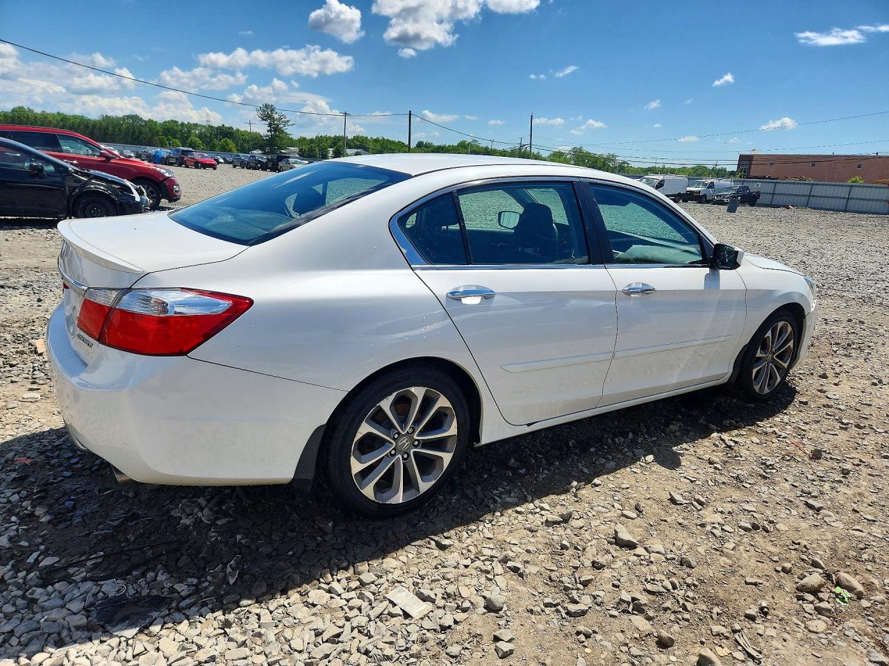 2013 Honda Accord Sport White vin: 1HGCR2F56DA173346