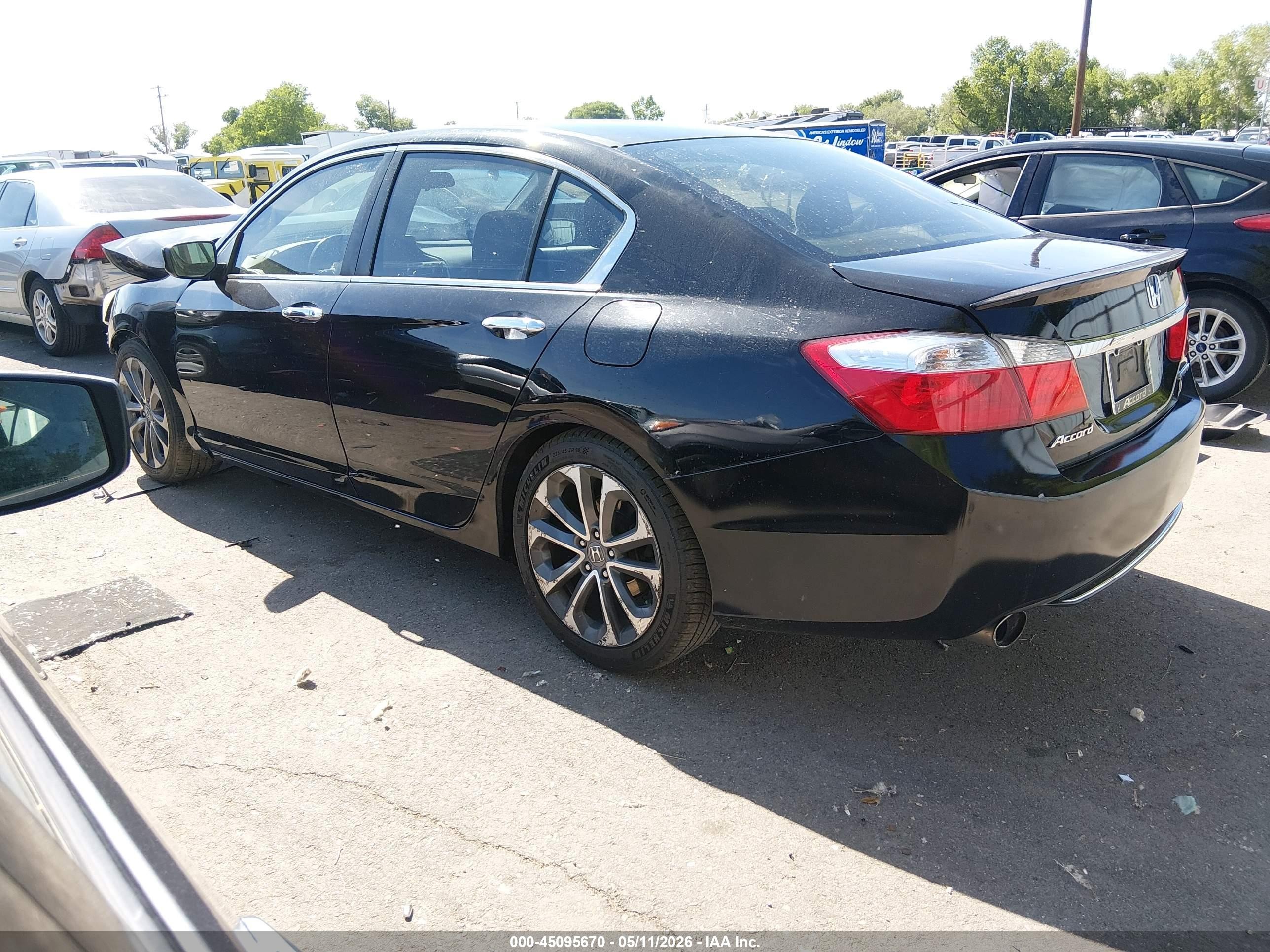 2013 Honda Accord Sport Black vin: 1HGCR2F56DA184881