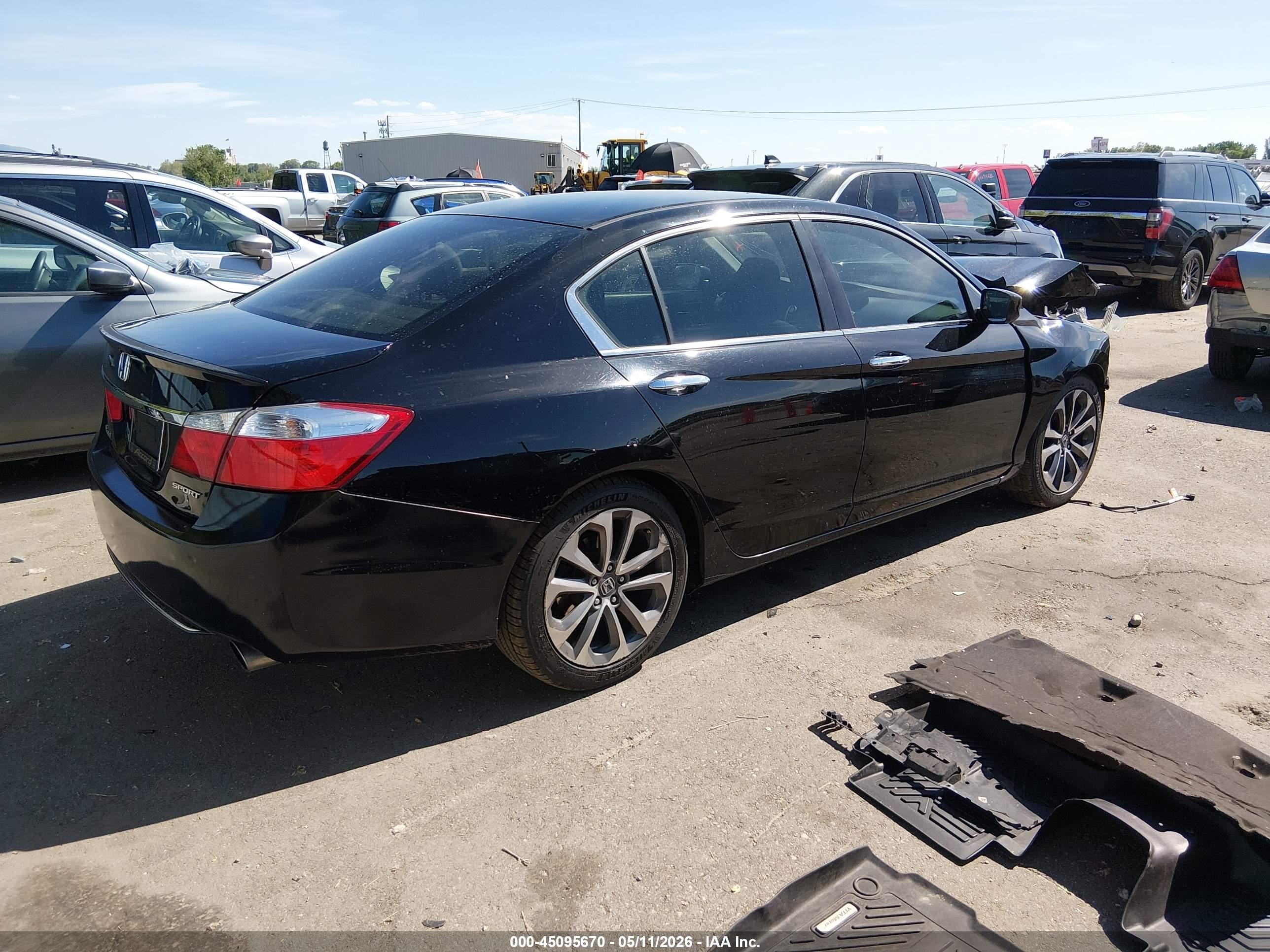 2013 Honda Accord Sport Black vin: 1HGCR2F56DA184881
