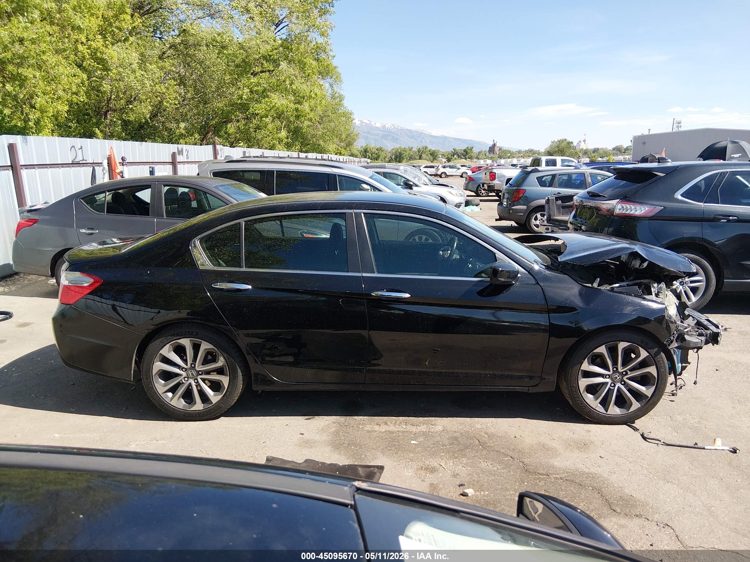 2013 Honda Accord Sport Black vin: 1HGCR2F56DA184881