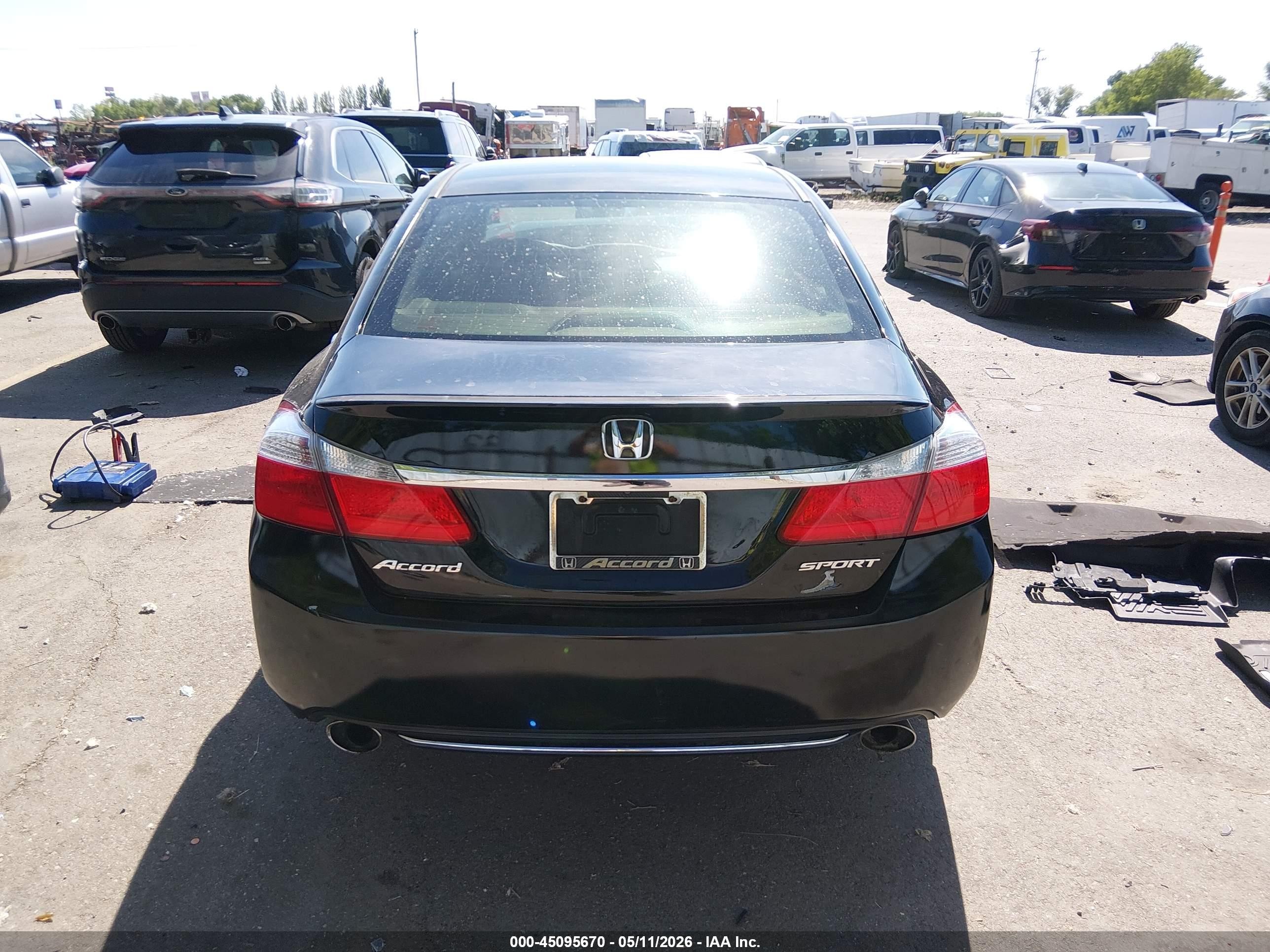 2013 Honda Accord Sport Black vin: 1HGCR2F56DA184881