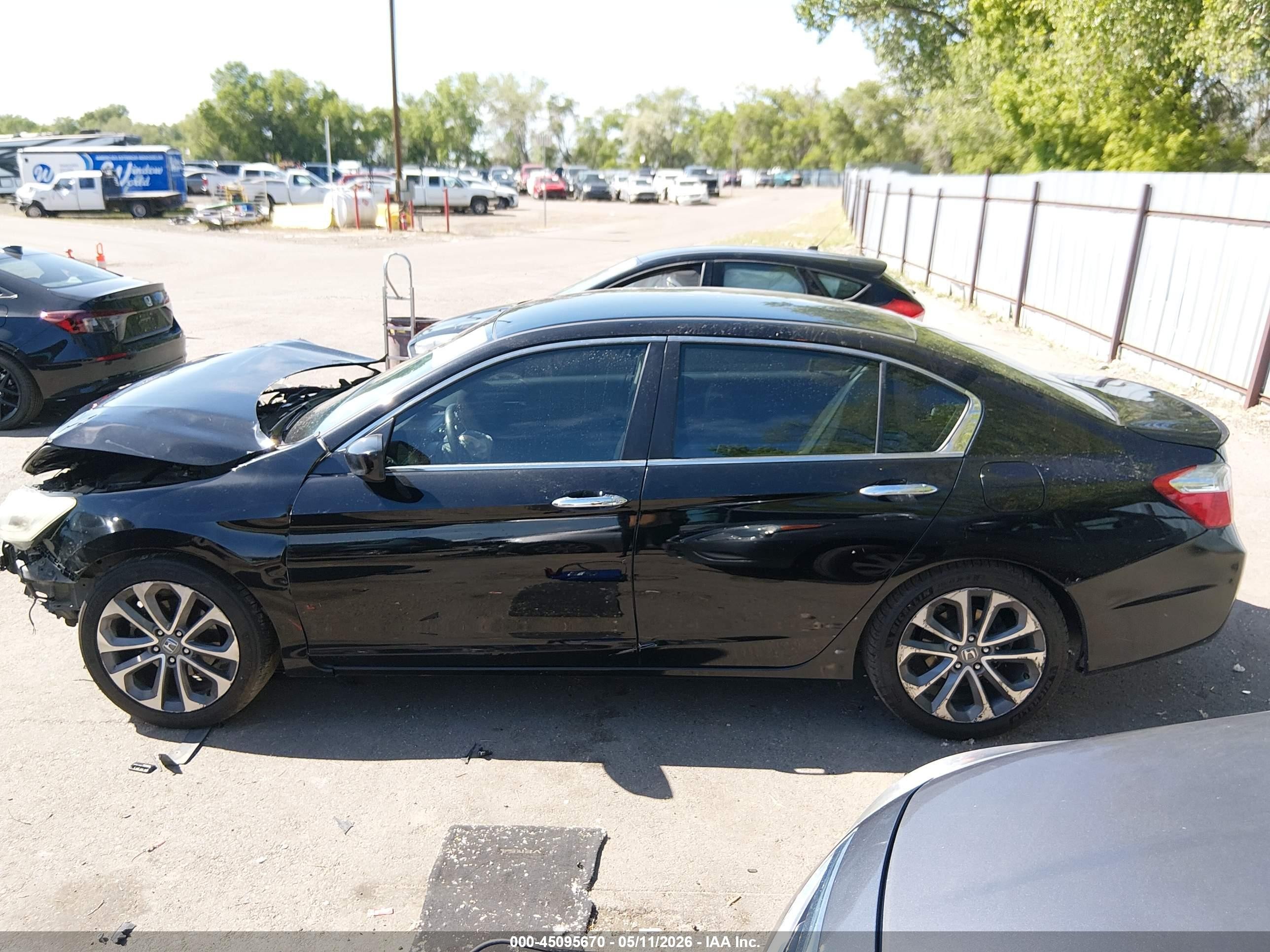 2013 Honda Accord Sport Black vin: 1HGCR2F56DA184881