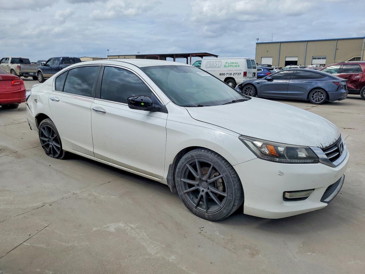 2013 Honda Accord Sport White vin: 1HGCR2F56DA195458