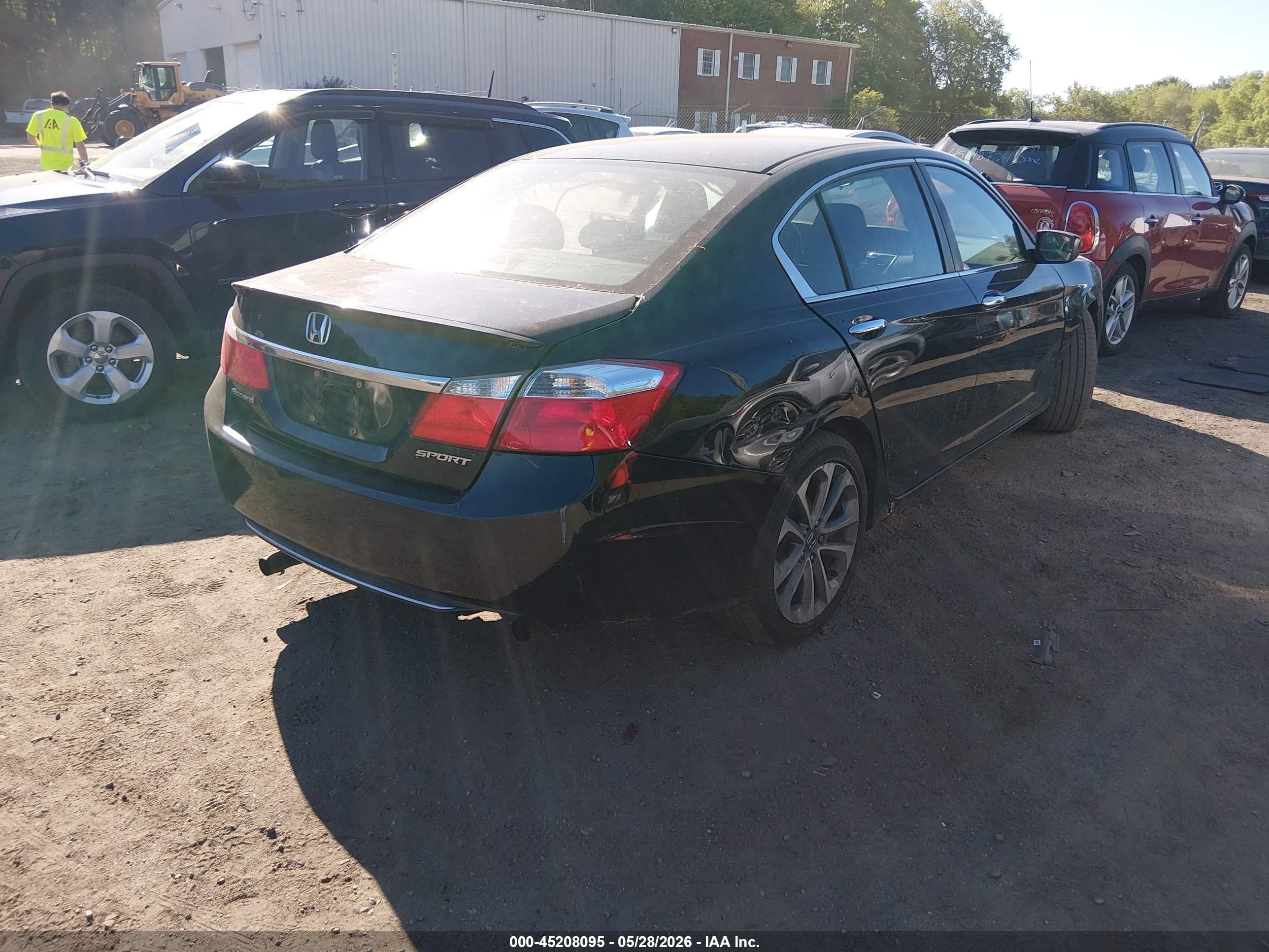 2013 Honda Accord Sport Black vin: 1HGCR2F56DA222254