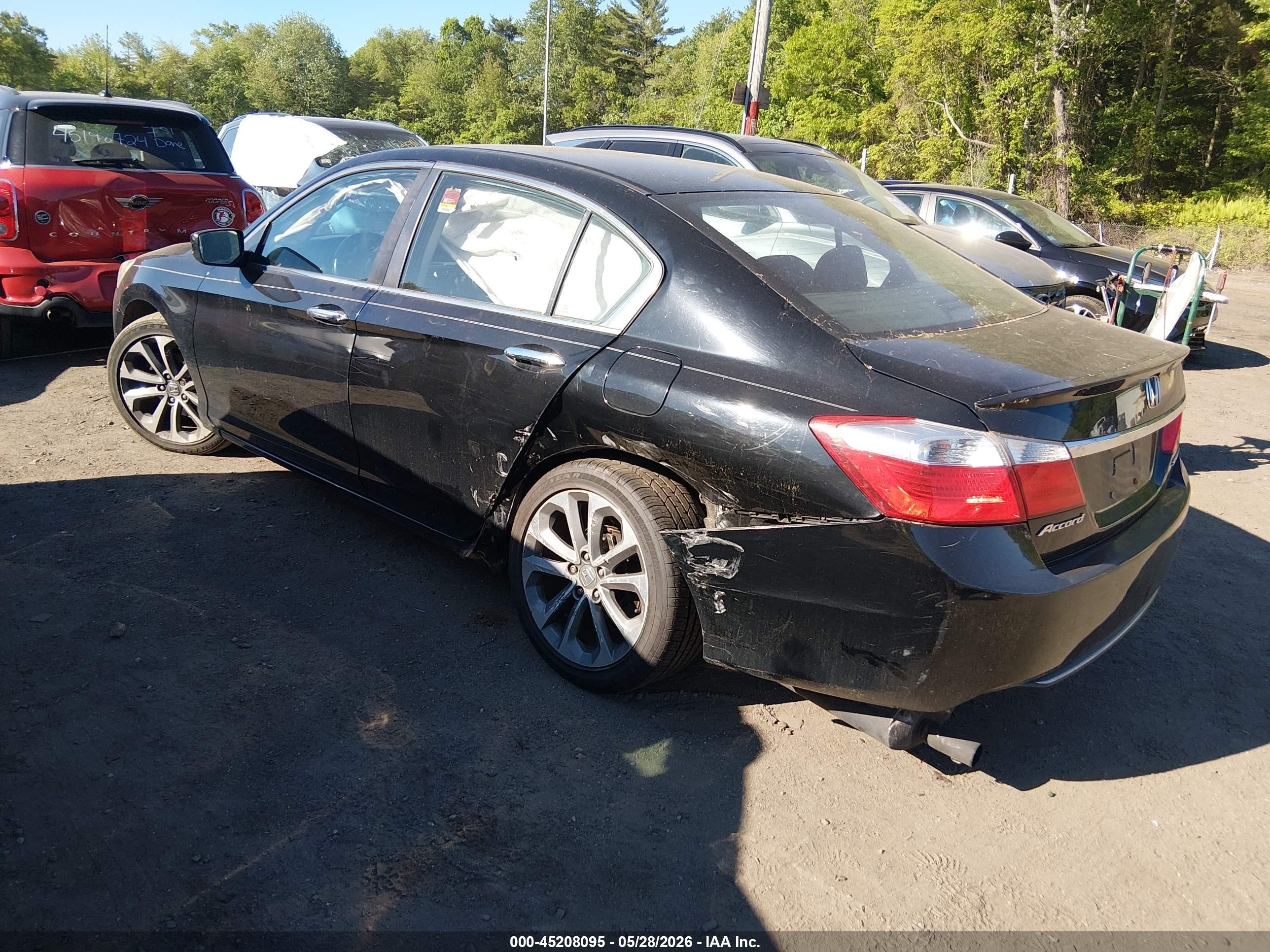 2013 Honda Accord Sport Black vin: 1HGCR2F56DA222254