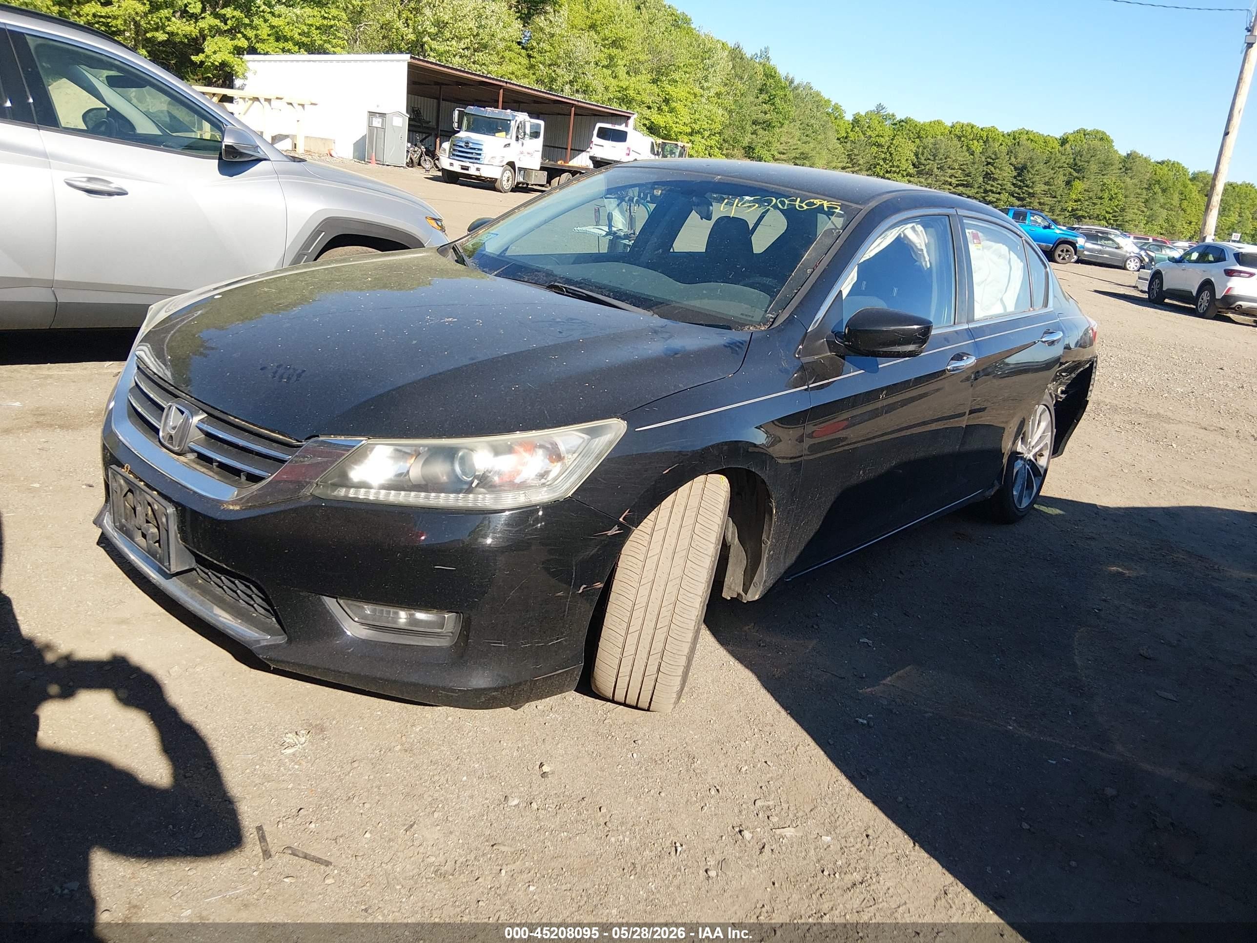 2013 Honda Accord Sport Black vin: 1HGCR2F56DA222254