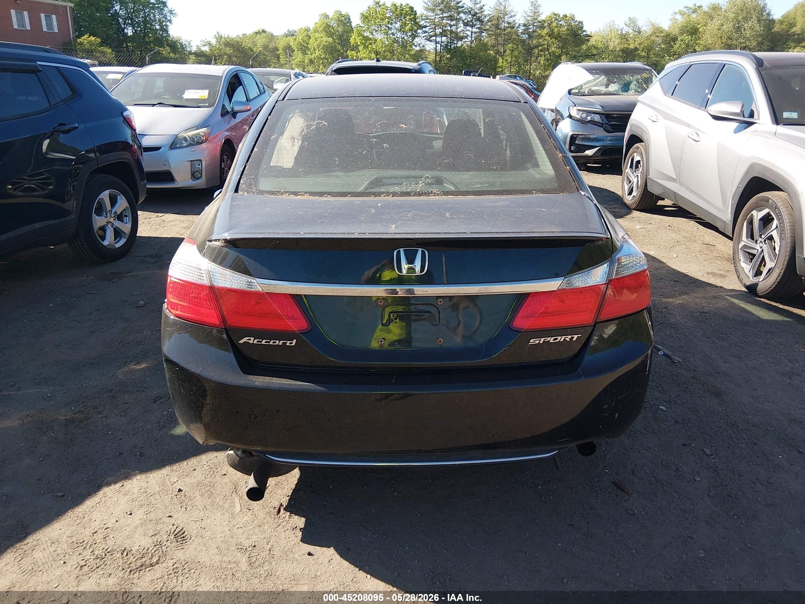 2013 Honda Accord Sport Black vin: 1HGCR2F56DA222254
